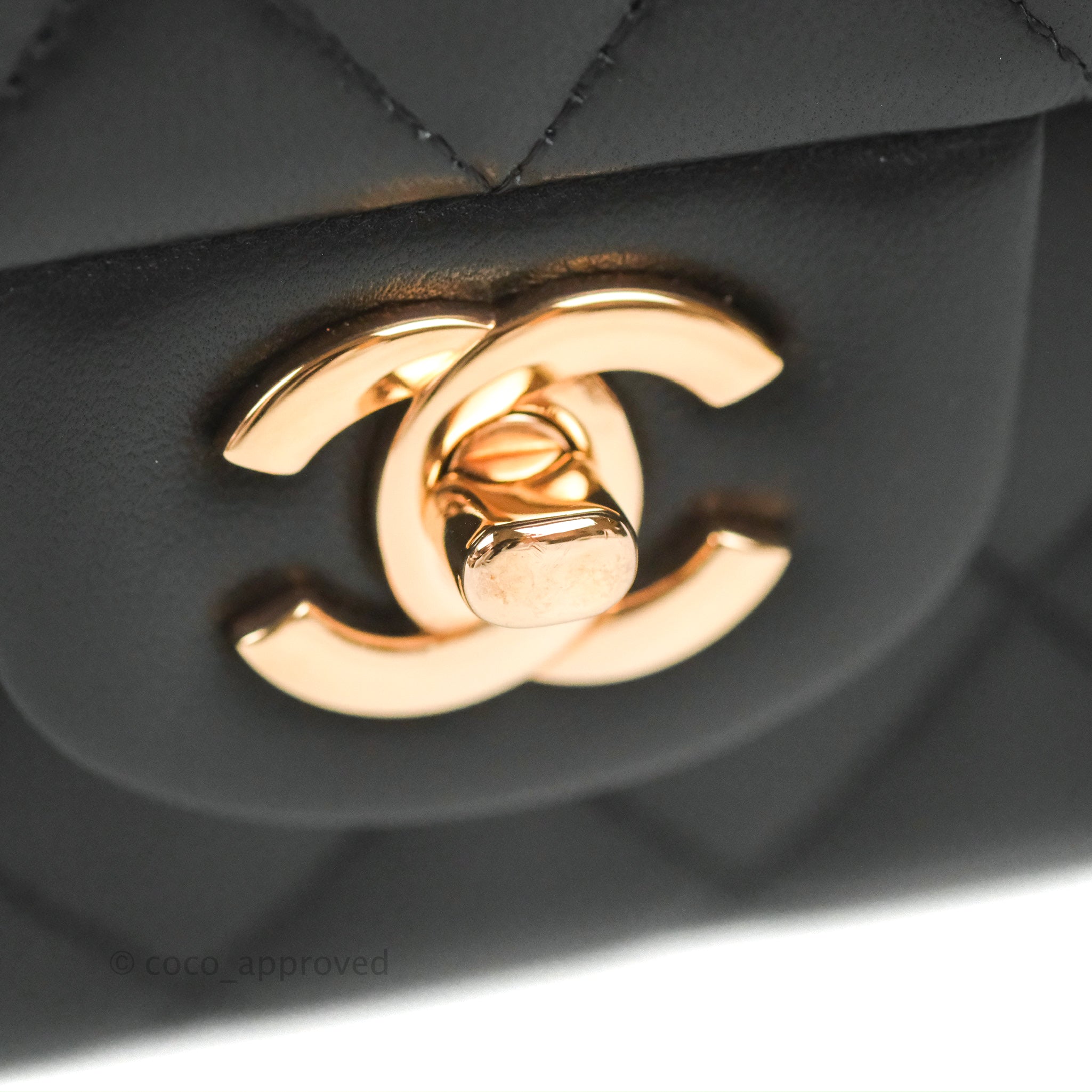 Chanel Classic Medium Flap Bag - Black Lambskin Leather with Rose Gold Hardware | Luxury Designer Handbag for Women | Perfect for Evening Events, Date Nights & Special Occasions