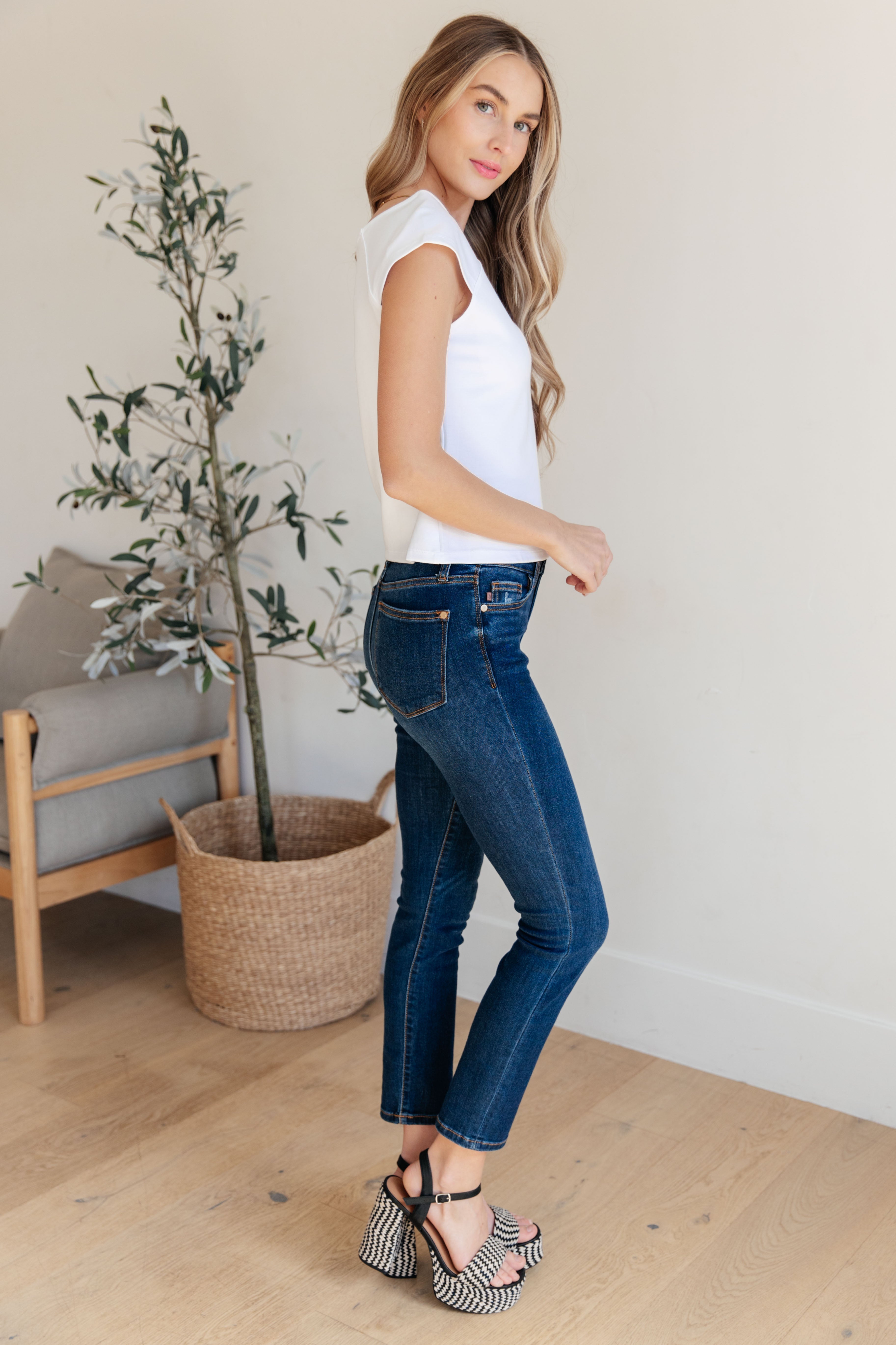 Here I Am For the First Time Top in White - Women's Fashion T-Shirt for Casual Wear, Date Night & Everyday Outfits