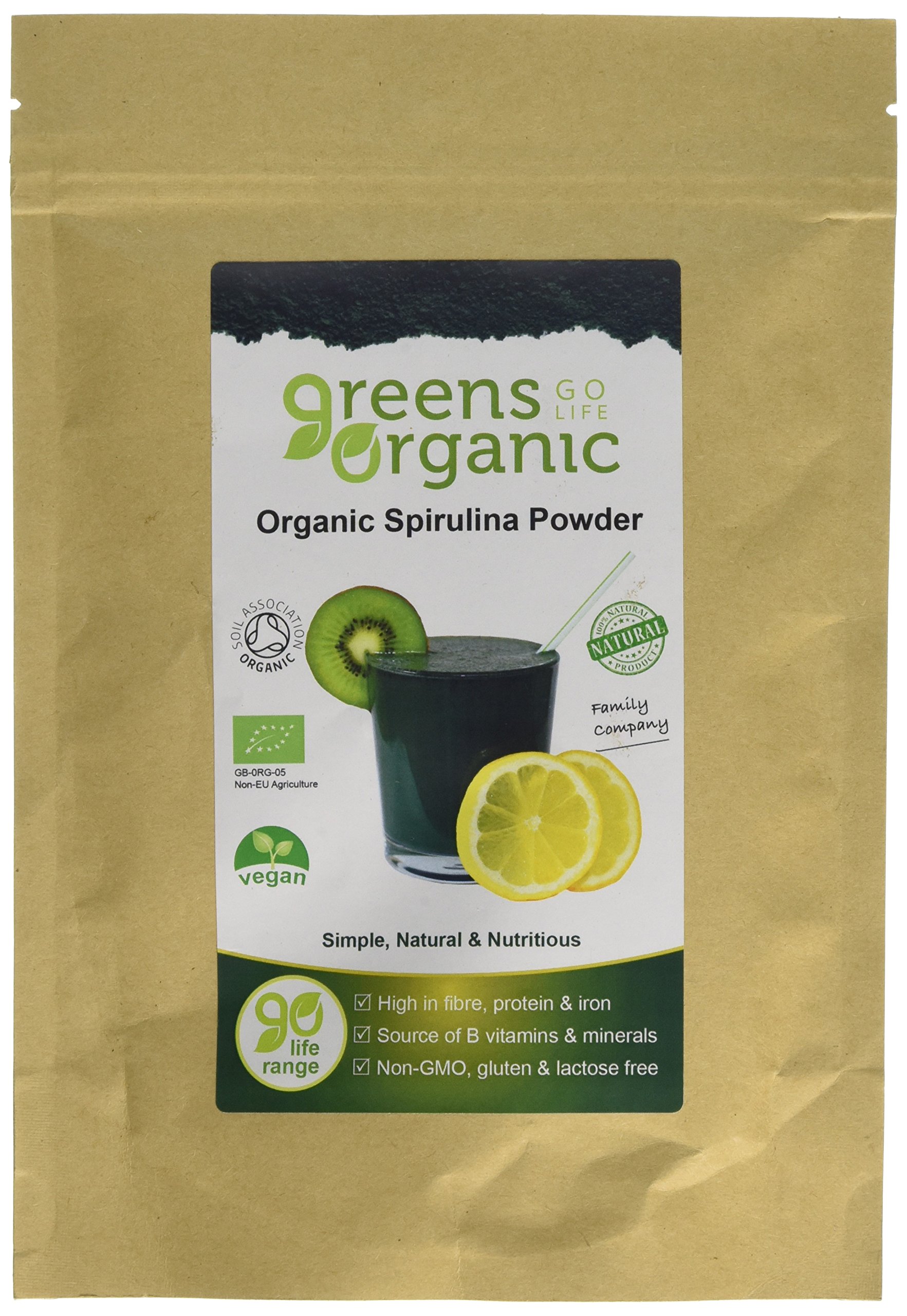 Premium Organic Spirulina Powder 200g - Superfood for Energy, Detox & Immune Support - Perfect for Smoothies, Juices & Healthy Recipes