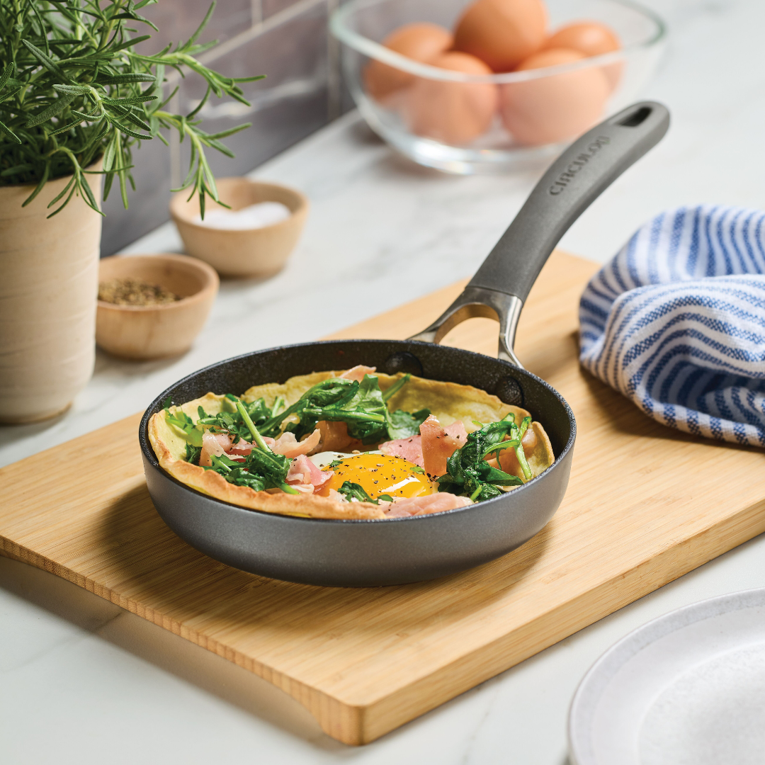 6.25 Inch Open Skillet - Non-Stick Cast Iron Frying Pan for Perfect Searing & Browning - Ideal for Stovetop, Oven & Camping Cooking