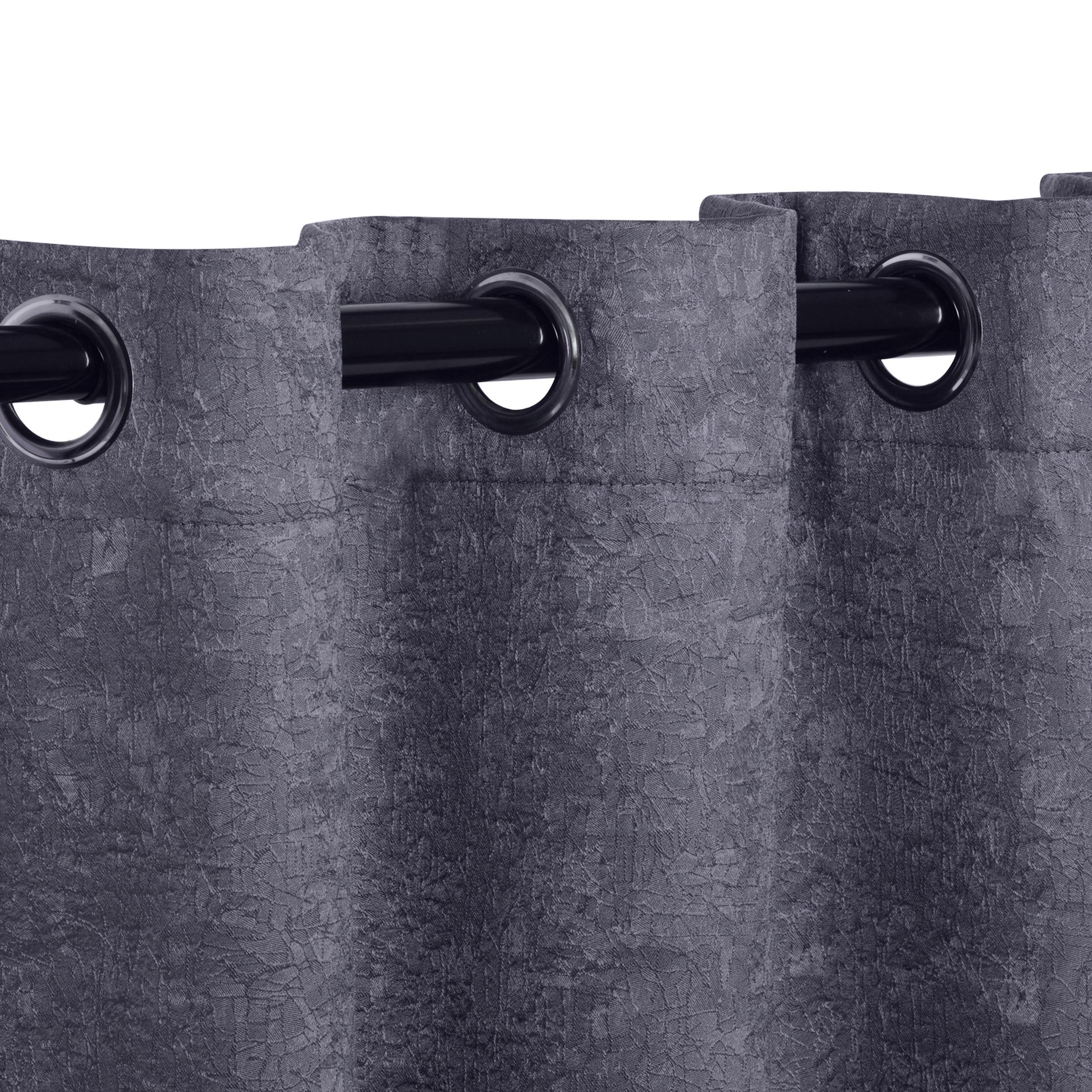 Blackout Curtains Set of 2 Panels - Senna Textured Window Drapes for Bedroom & Living Room, Noise Reducing & Thermal Insulated Room Darkening Curtains for Better Sleep