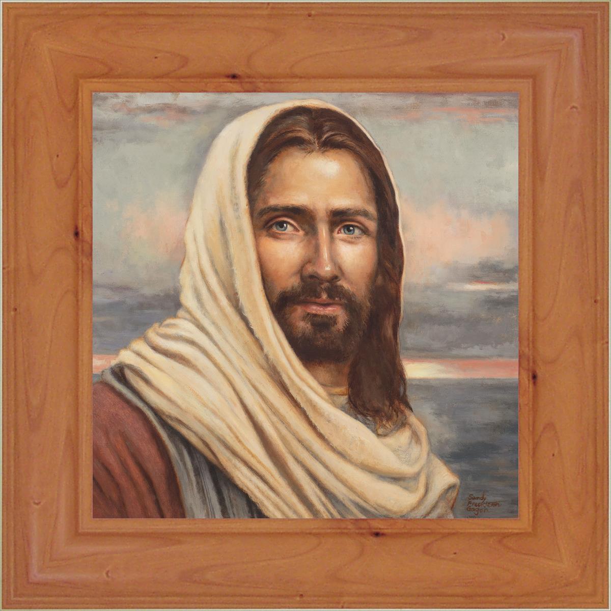 Blessed Savior by Sandy Freckleton Gagon - Inspirational Christian Artwork for Home Decor & Church Wall Decor