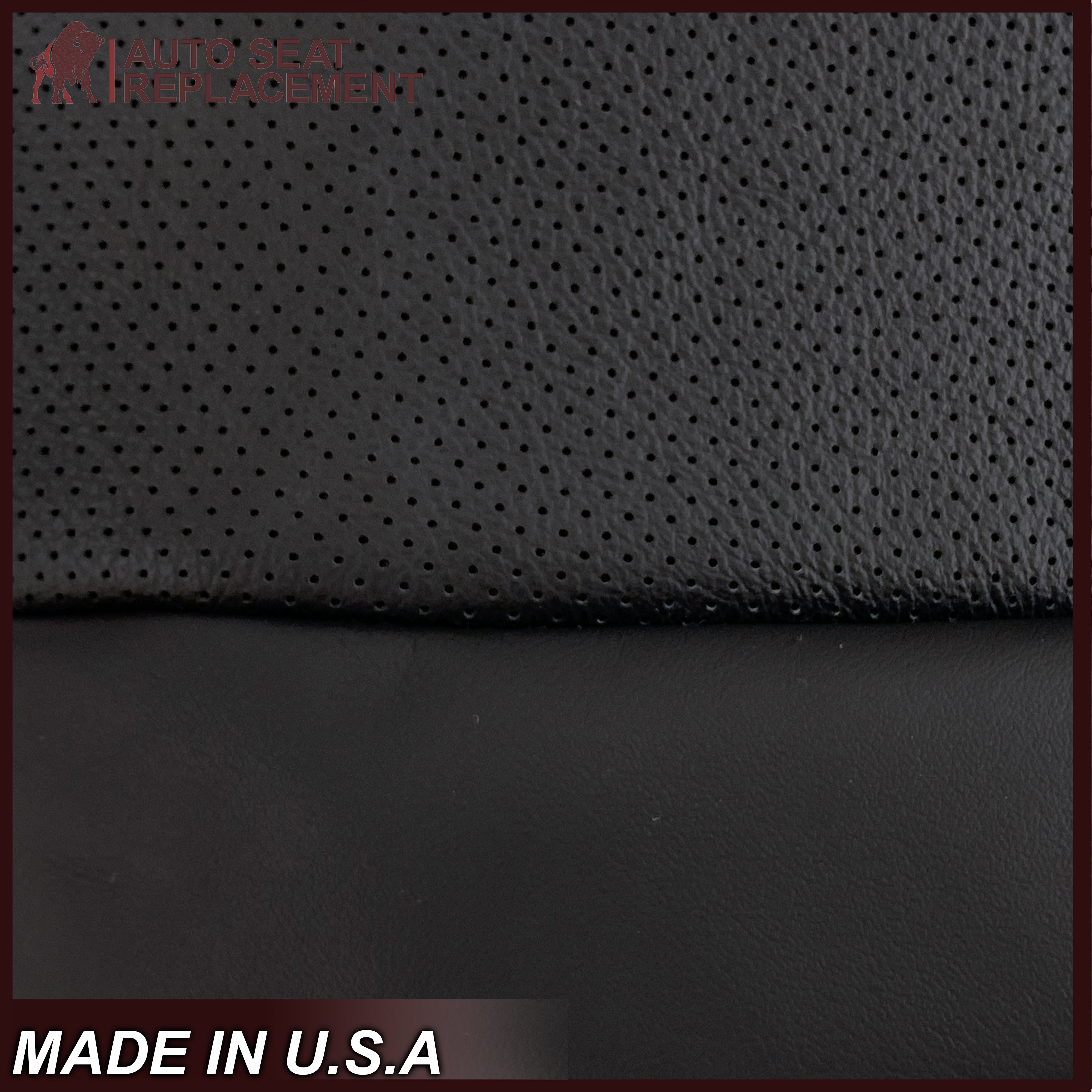 2005-2008 Acura TL Driver Side Bottom Seat Cover - Genuine Black Leather or Premium Vinyl Replacement - Perfect for Car Interior Protection & Comfort Upgrade