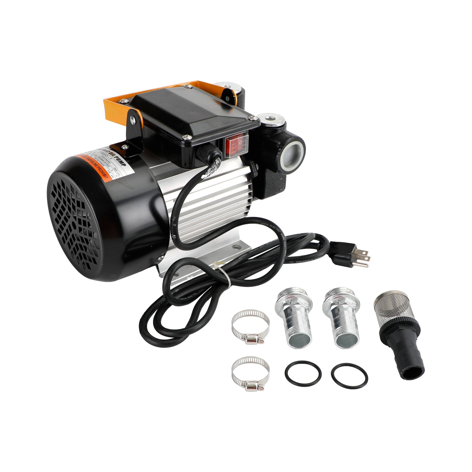 110V AC 550W Electric Diesel Fuel Transfer Pump - Self Priming 16GPM Oil Pump for Trucks, Boats & Industrial Use - Perfect for Gas Stations, Farms & Emergency Fuel Transfer