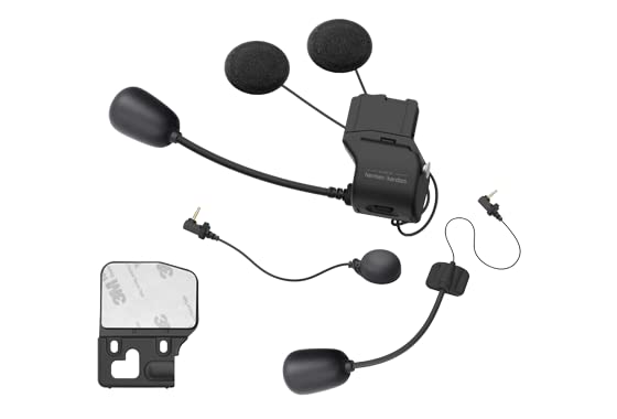 Sena Adult Universal Clamp Kit with Harman Kardon Speakers & Mic - 50S Motorcycle Bluetooth Communication System (Black, One Size) - Perfect for Motorcycle Riders, Group Intercom & Hands-Free Calls