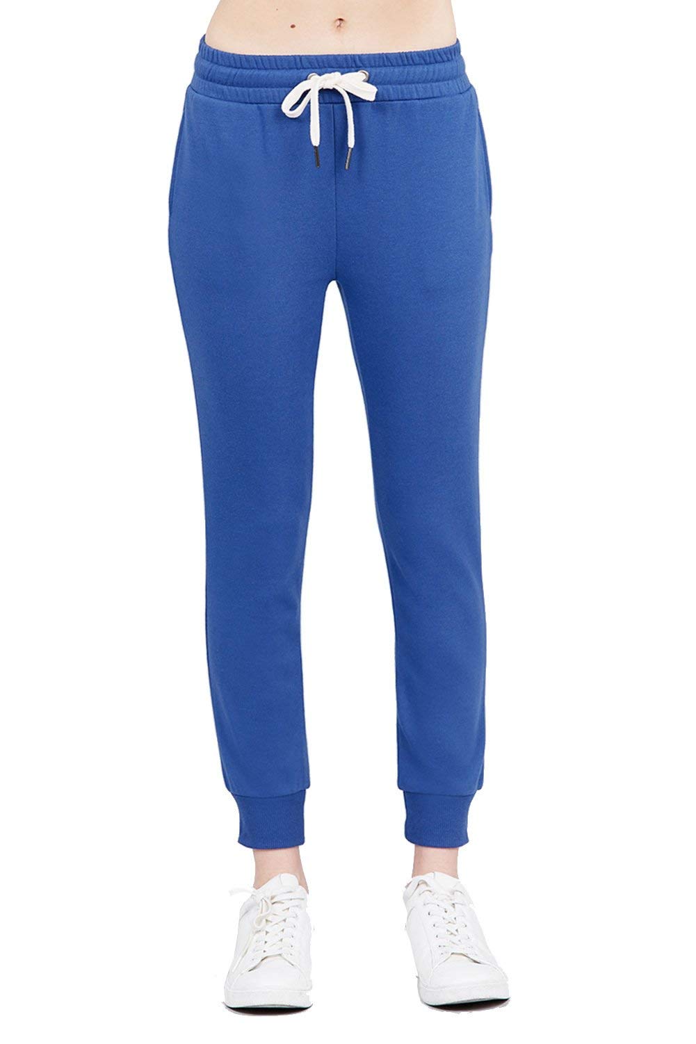 Khanomak Women's Yoga Pants - High Waisted French Terry Sweatpants for Workout, Running & Lounge | Soft Stretchy Joggers for Gym, Pilates & Casual Wear