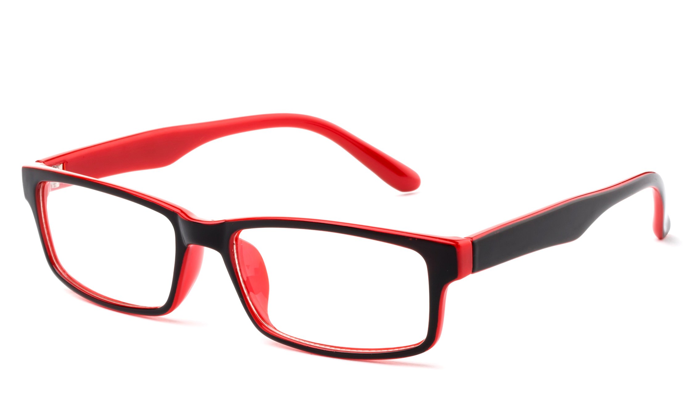 Sensi Square Lightweight Clear Lens Glasses for Women & Men - Minimalist No Logo Eyewear for Daily Wear, Reading & Fashion Accessories