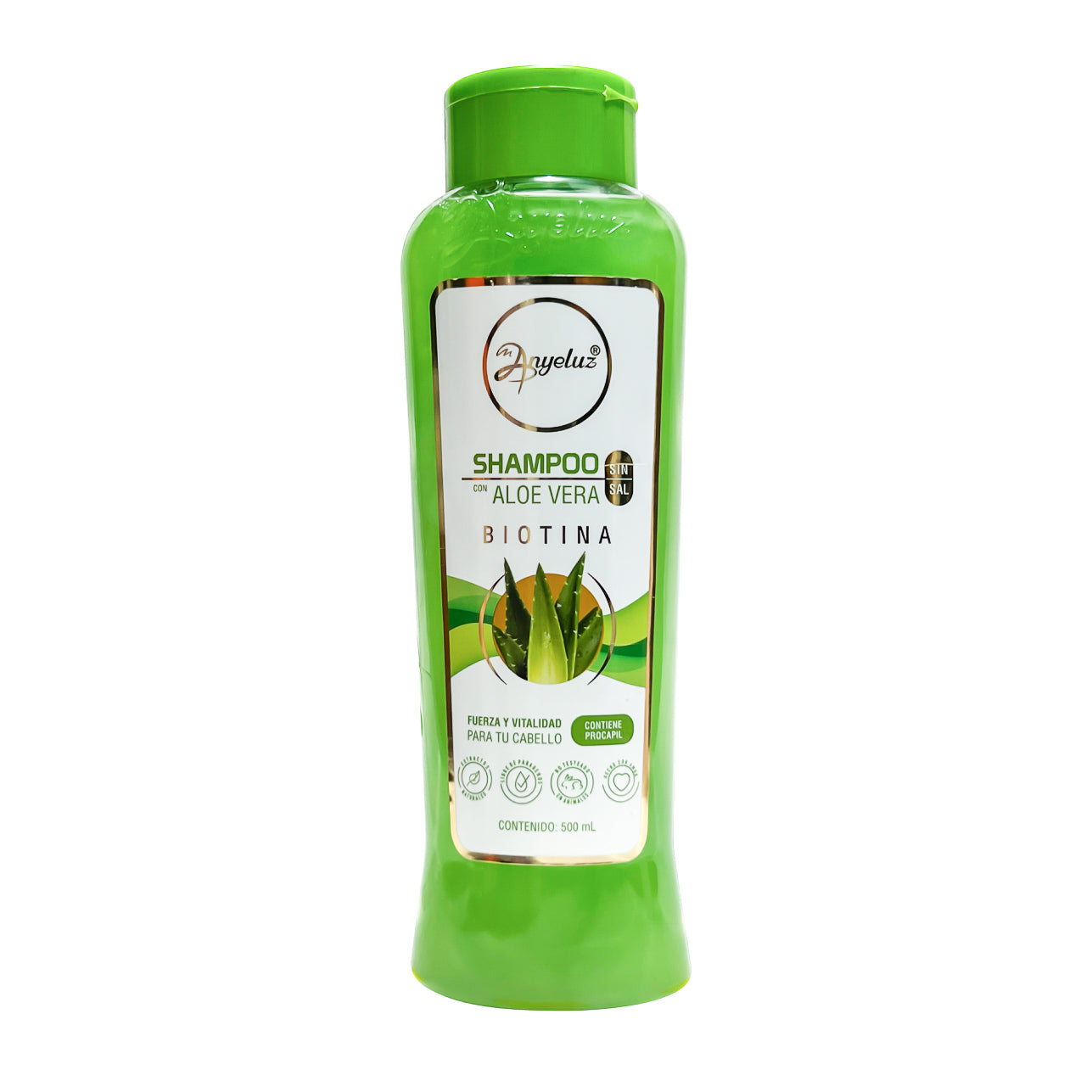 Aloe Vera Shampoo by ANYELUZ - Hydrating & Soothing Hair Care for Dry & Damaged Hair - Perfect for Daily Use & Scalp Relief
