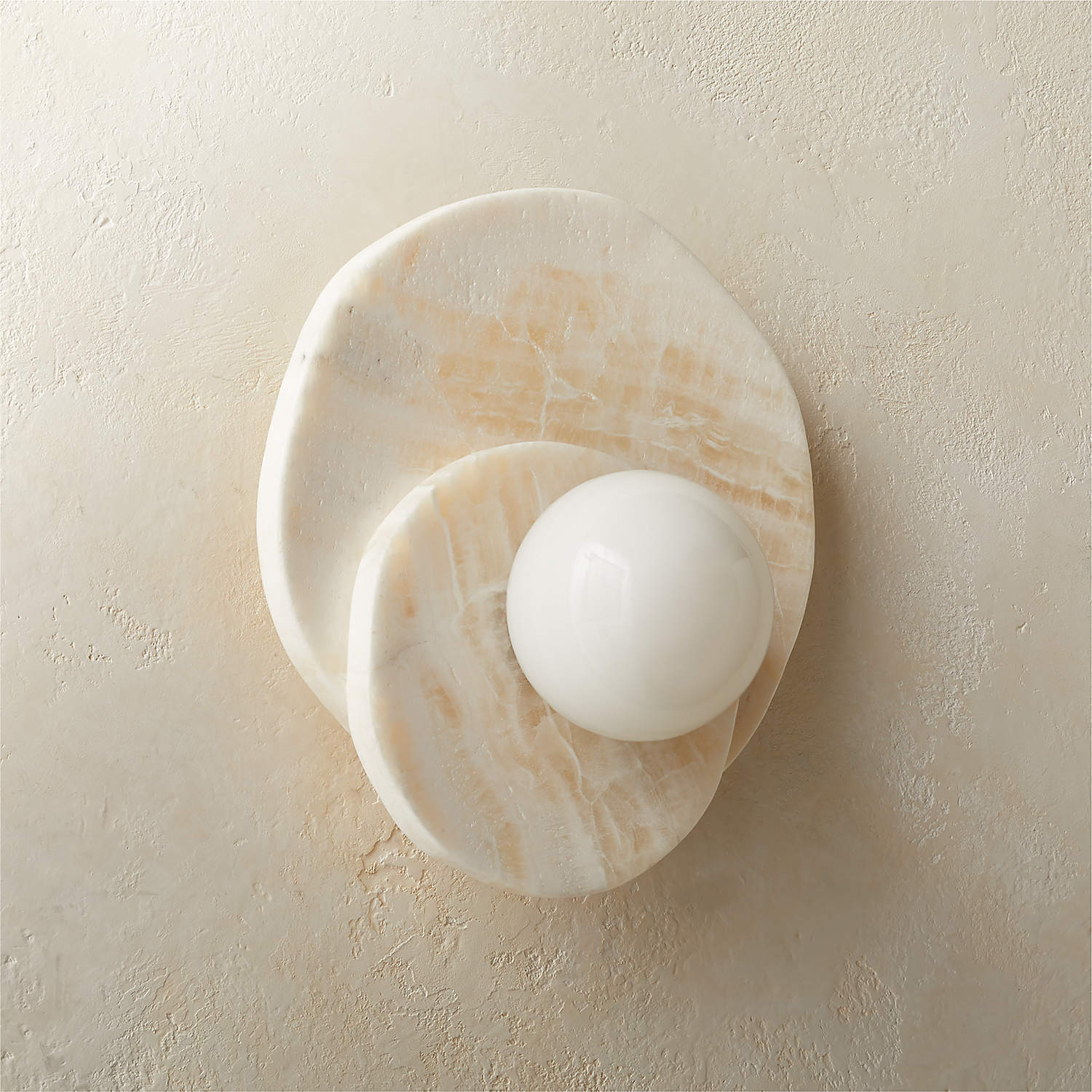 Astr Stone Wall Lamp - Modern LED Sconce Light for Bedroom, Living Room, and Hallway - Dimmable Indoor Lighting Fixture for Home Decor
