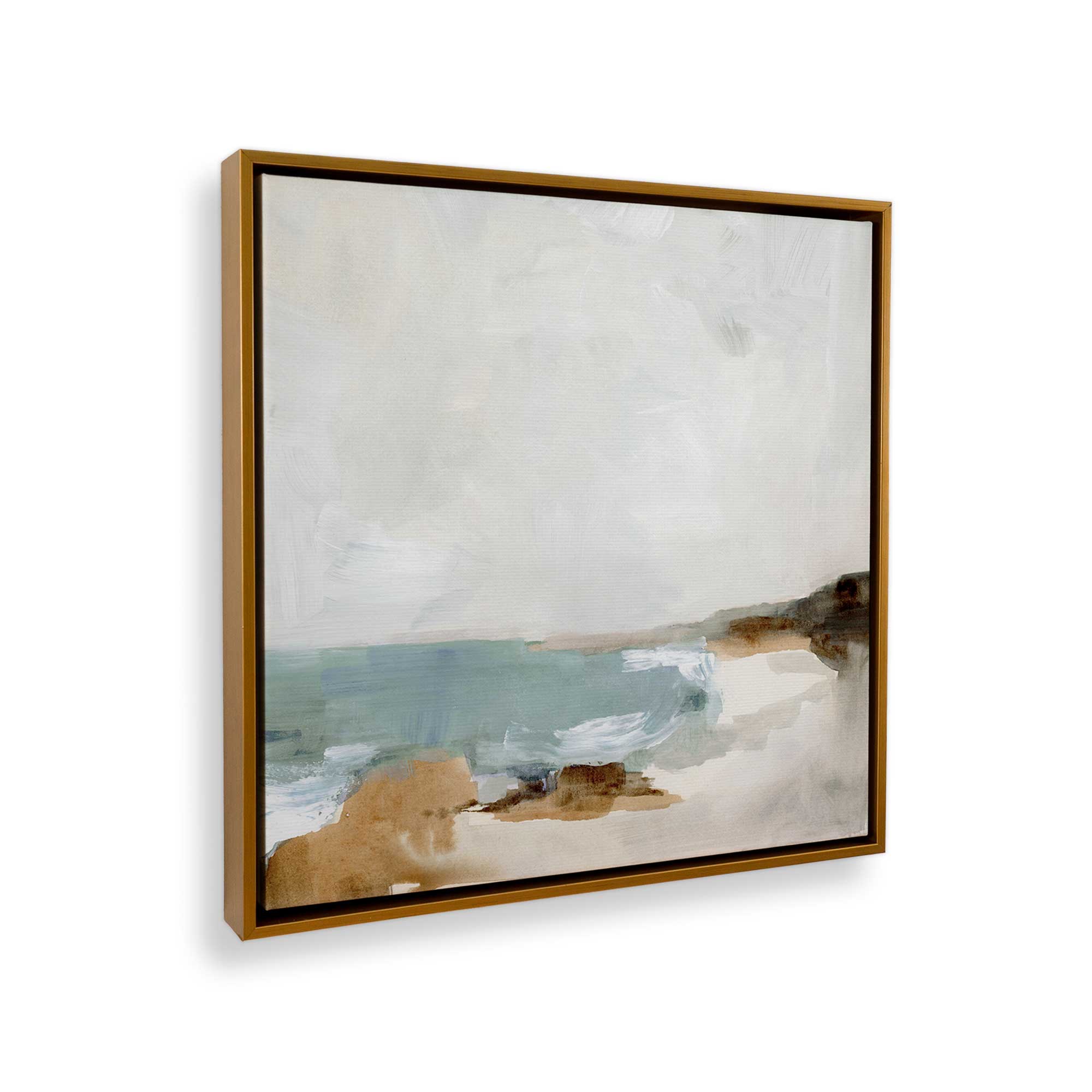 Gentle Tides and Sky II - Ocean Wave Canvas Wall Art Print - Coastal Beach Decor for Living Room, Bedroom & Office