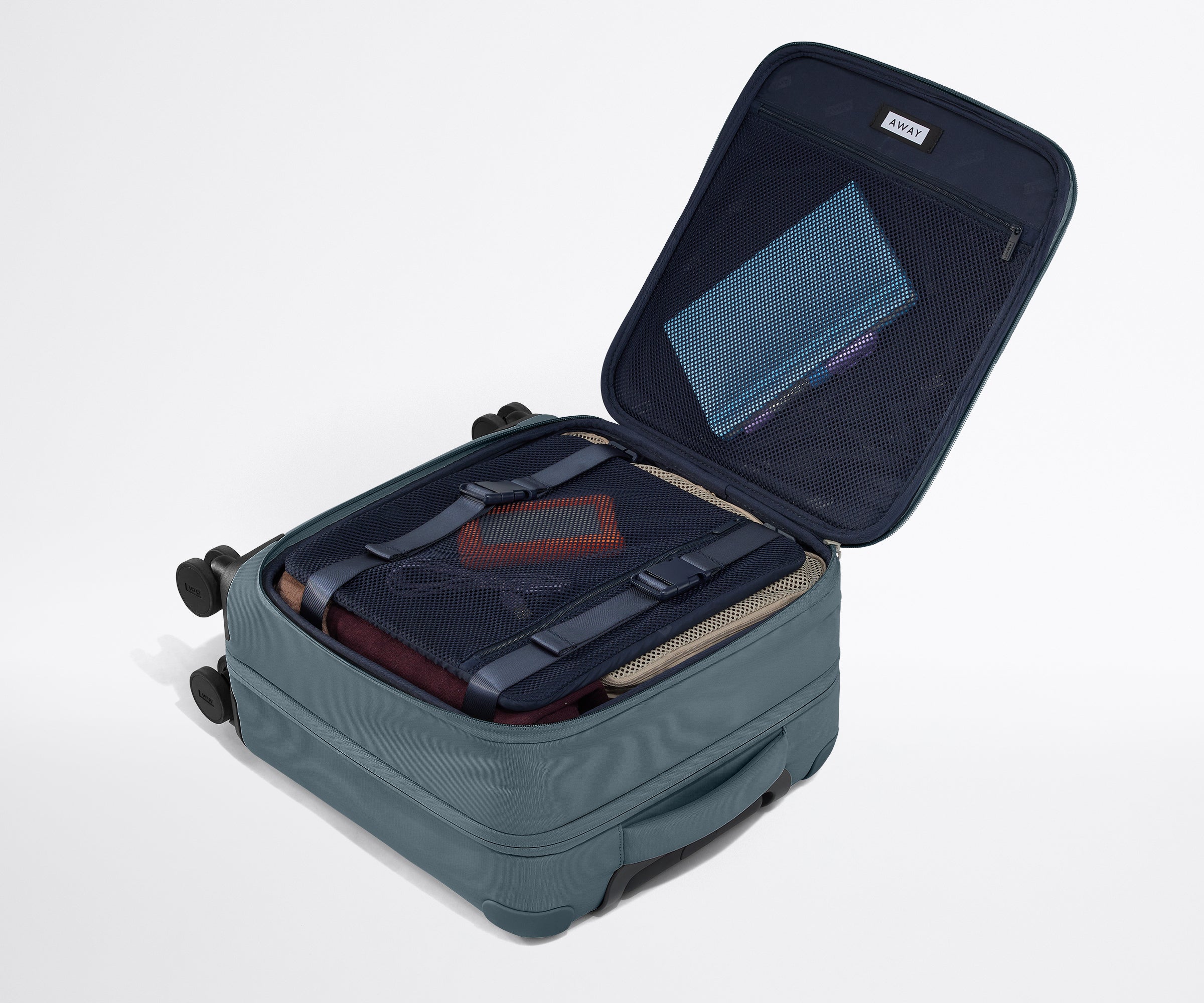 Coast Blue Softside Compact Carry On Luggage - Lightweight & Durable for Air Travel, Weekend Getaways & Business Trips