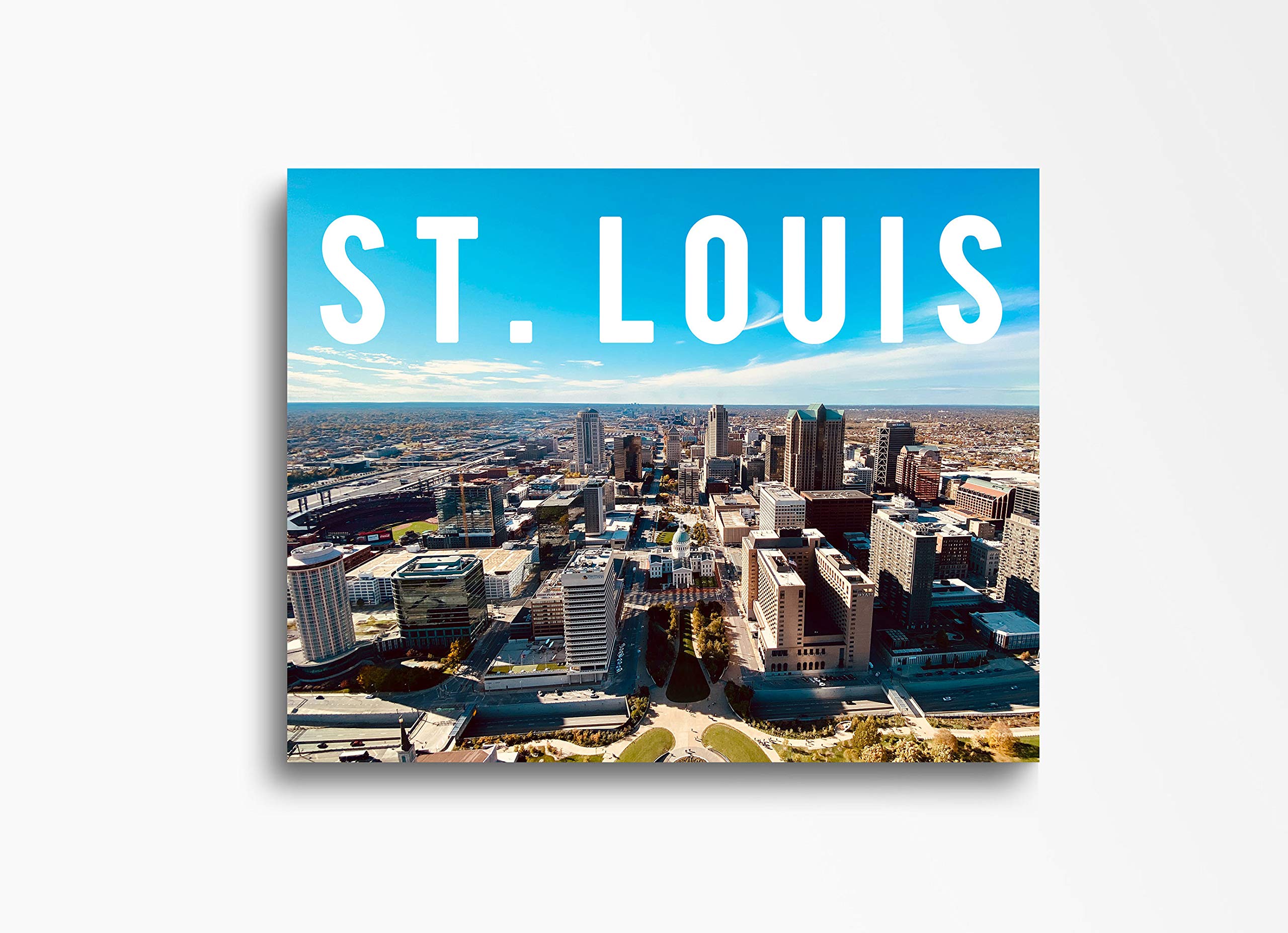 St. Louis Downtown Skyline Canvas Wall Art - 30x40 Inches, Ready to Hang Cityscape Home Decor for Living Room, Bedroom, Kitchen & Office | Perfect Gift for Housewarming & Urban Art Lovers