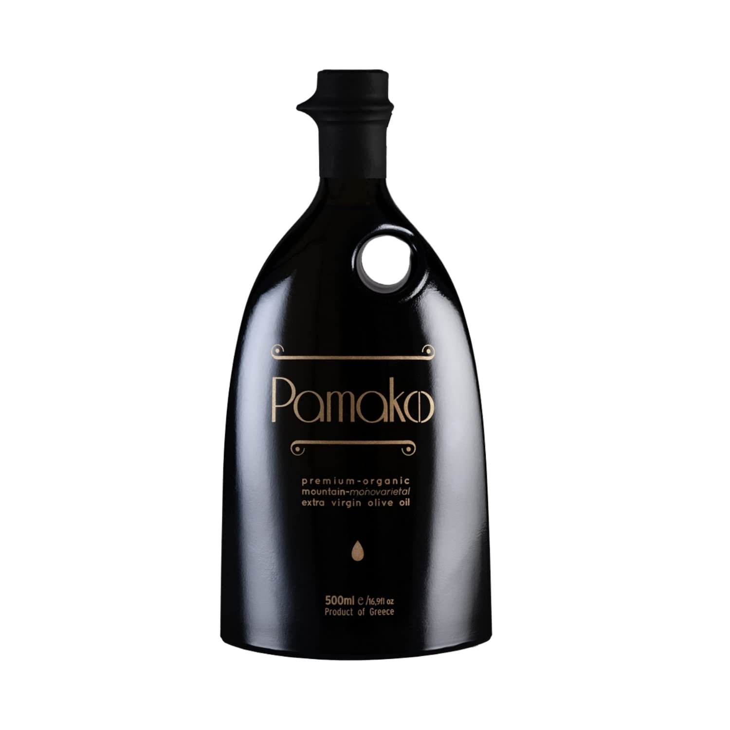 Pamako Ultra-Premium Organic Extra Virgin Olive Oil 500ml - Cold Pressed Monovarietal Greek EVOO (2023 Harvest, 2039mg/kg Polyphenols) - Perfect for Salads, Cooking & Gourmet Dipping