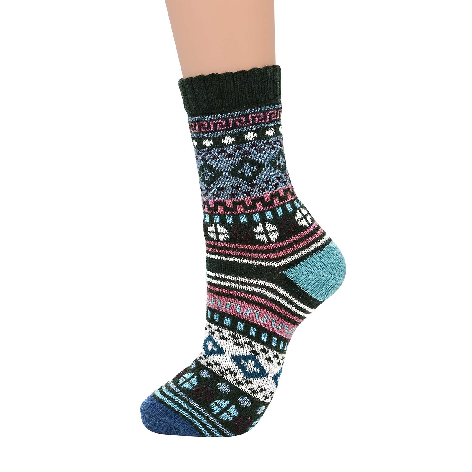 Premium Men's Wool Boot Socks - Thick Warm Winter Socks for Outdoor Sports & Hiking - Soft Thermal Athletic Socks for Christmas Gifts & Cold Weather Activities