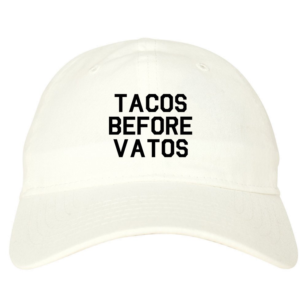 Funny Tacos Before Vatos Dad Hat - Adjustable Baseball Cap for Men - Perfect for Father's Day, BBQ Parties & Casual Outings