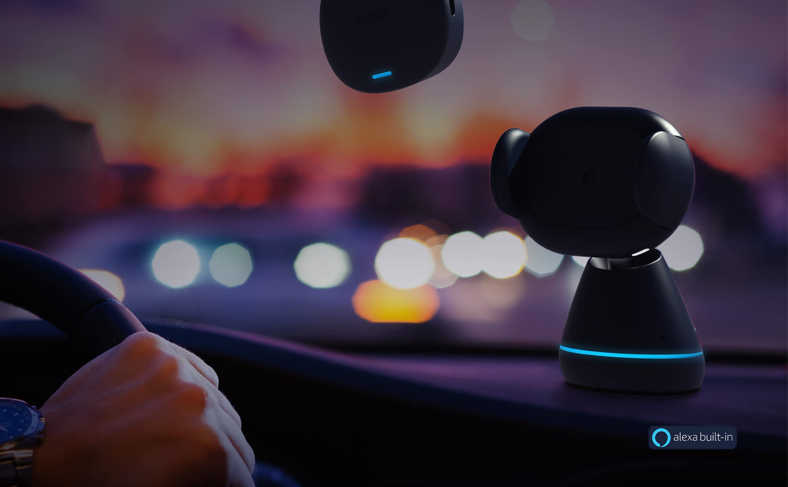 iOttie Aivo View + Aivo Connect - Hands-Free Alexa Car Mount with Wireless Charger & Smart Dash Cam - Built-in Alexa for Voice Control - Perfect for Commuting, Road Trips & GPS Navigation