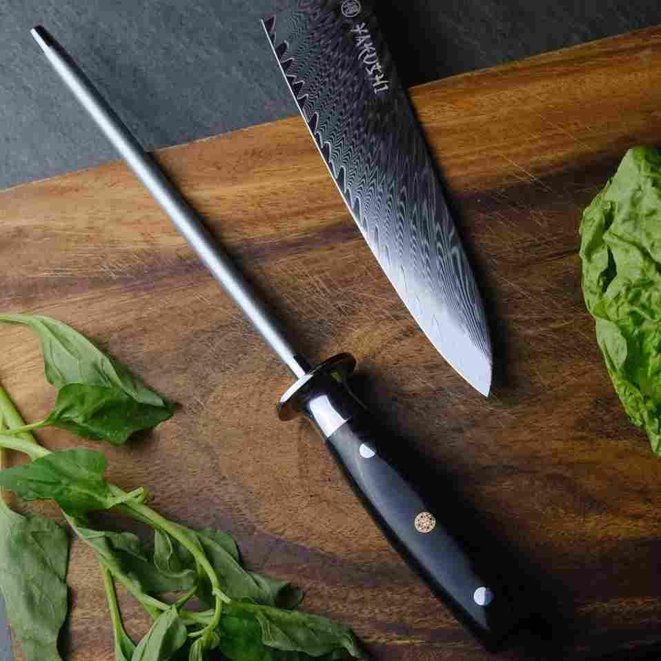 Yakushi™ Professional Knife Sharpener - Diamond Coated Whetstone for Kitchen, Hunting & Chef Knives - Perfect for Home, Restaurant & Outdoor Use