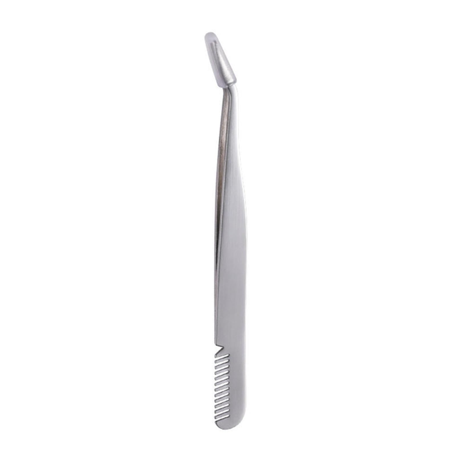 Professional Gold Eyelash Tweezers - False Eyelash Applicator, Eyelash Extension Curler & Hair Removal Tool - Precise Makeup Tweezers for Lash Extensions, Eyebrow Shaping & Beauty Care - Perfect for Salon Professionals & Home Use