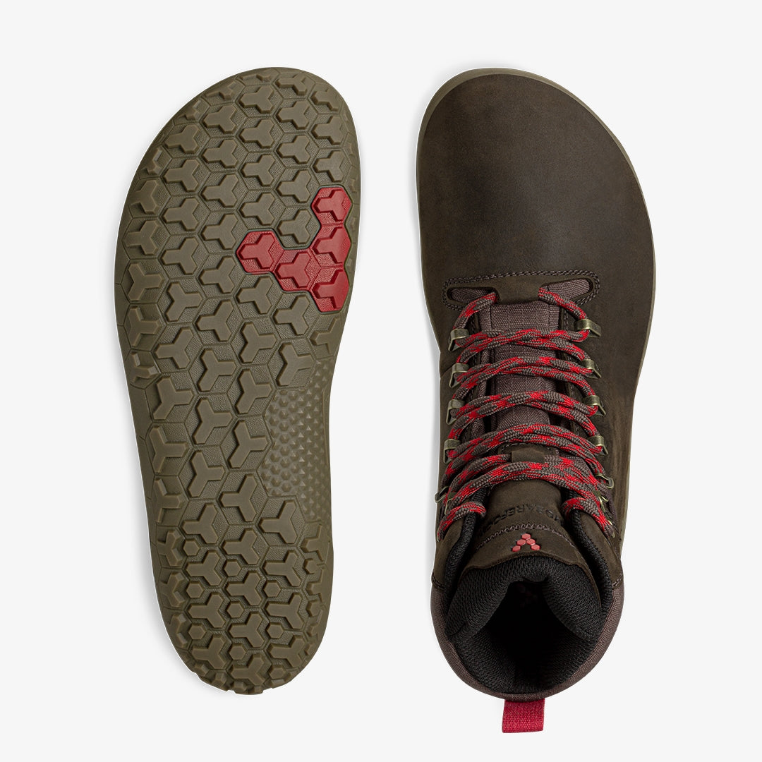 Vivobarefoot Women's Tracker II FG Waterproof Hiking Boots - Barefoot Minimalist Trail Shoes for Outdoor Adventures & Nature Exploration