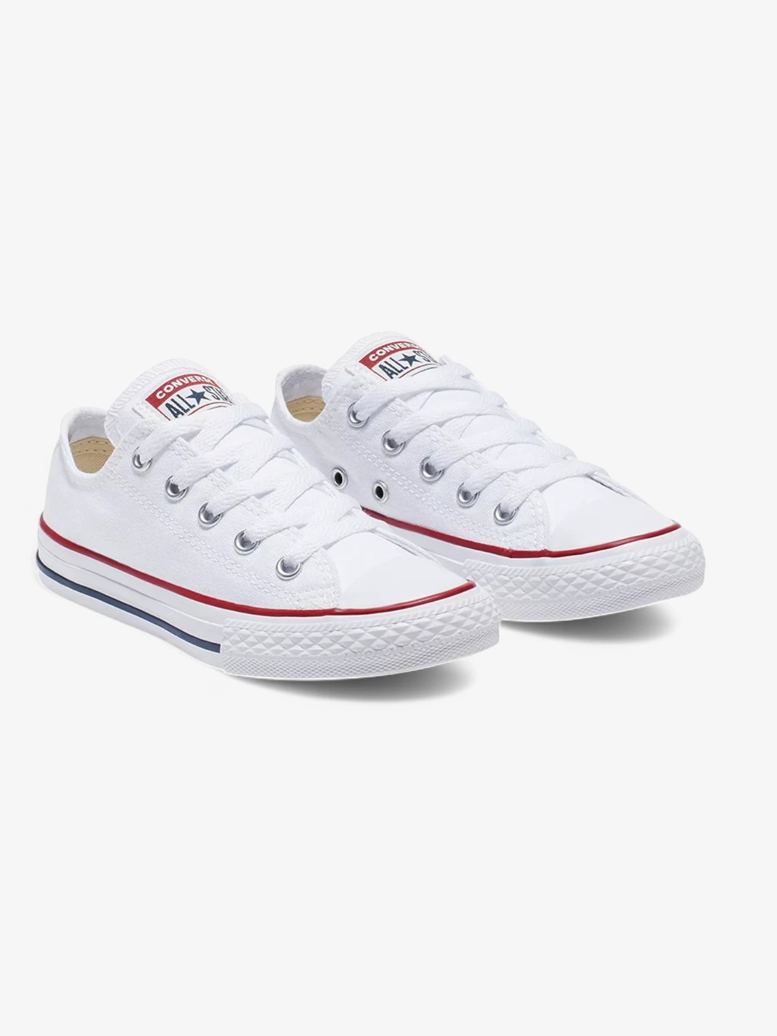 Converse Chuck Taylor All Star Core White Kids Sneakers - Classic Canvas Shoes for Boys & Girls - Perfect for School, Play & Everyday Wear