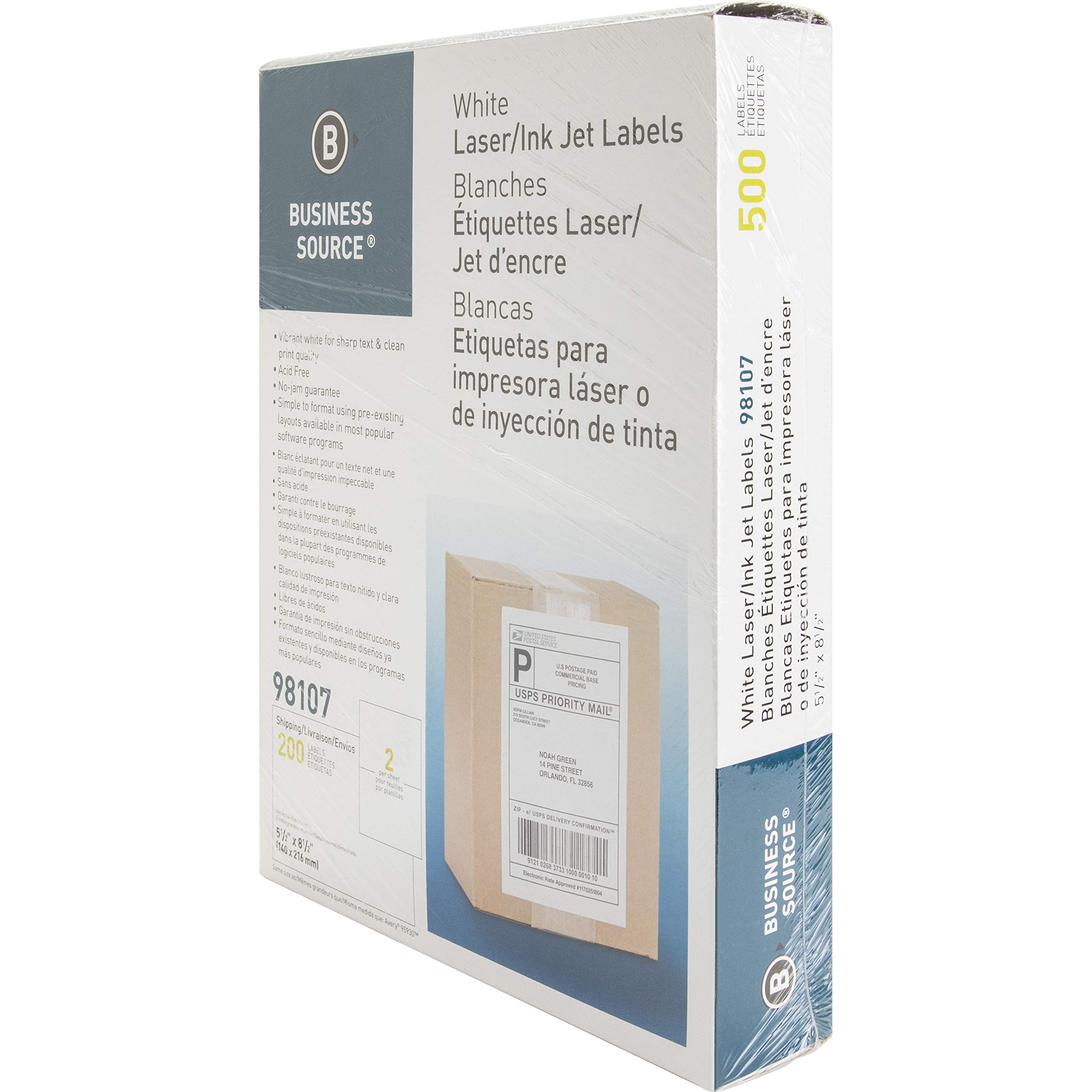 Premium White Shipping Labels 1000pk - for Ecommerce & Online Stores