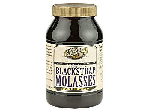 Organic Unsulfured Blackstrap Molasses - 32 Oz (Pack of 12) | Pure, Nutrient-Rich Natural Sweetener for Baking, Cooking & Health Drinks | Vegan, Gluten-Free & Non-GMO