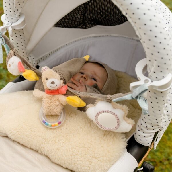 Bruno Bear Activity Play Stroller Chain - Interactive Toy for Babies & Toddlers - Perfect for Strollers, Car Seats & Playtime Fun