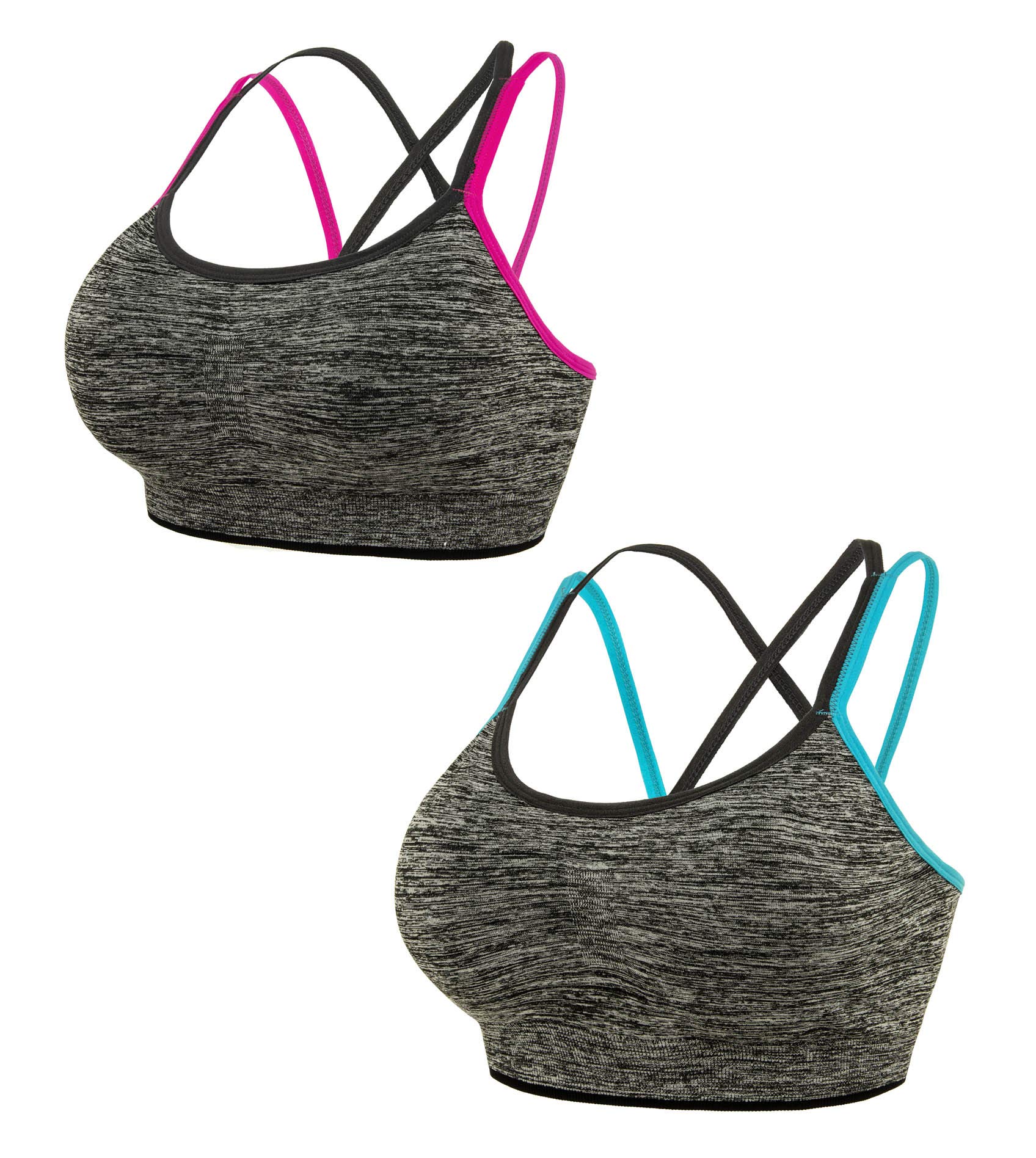 High Impact Sports Bra for Women - Zipper Front Racerback Workout Bra with Padded Support for Yoga, Running & Gym - Medium Support Strappy Fitness Top