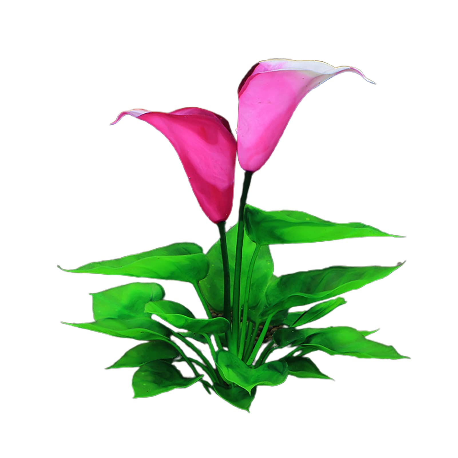 US Fish Tank Decorations - Fadeless Aquarium Ornaments with Bright Color Simulation Flowers, Lotus Landscape Decor for Home Aquariums | Perfect for Betta Fish Tanks, Tropical Aquascaping & Zen Water Features
