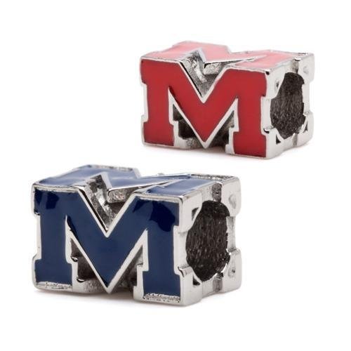 Two Charm M Bead Set-Ole Miss