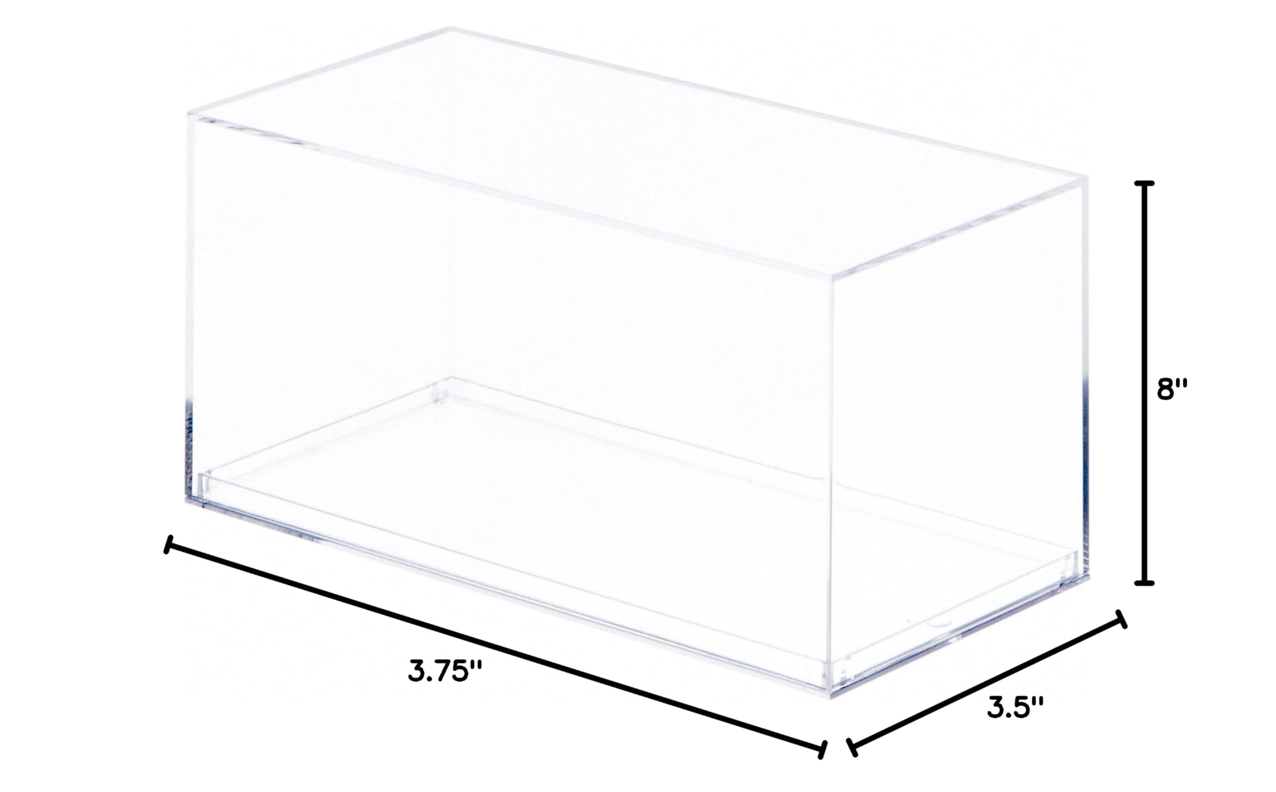 Pioneer Plastics 083C Clear Plastic Display Case for 1:32 Scale Diecast Model Cars - 8