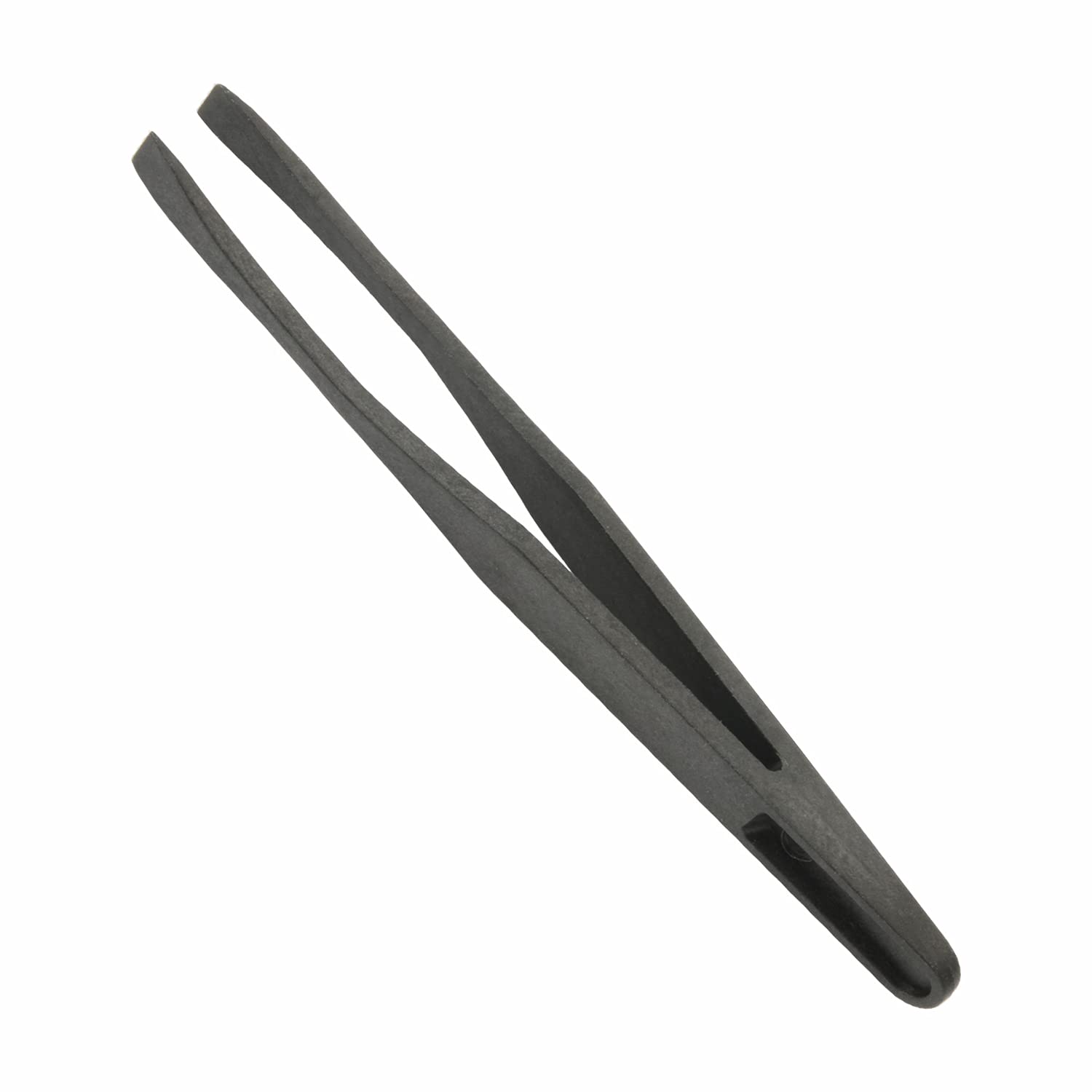 Utoolmart Anti-Static Plastic Tweezers - 10pcs Precision Slant Flat Tip Tweezers Set for Jewelry Making, Electronics Repair, DIY Crafts & Beauty Applications | ESD Safe Tools for Watch Repair, PCB Work & Nail Art