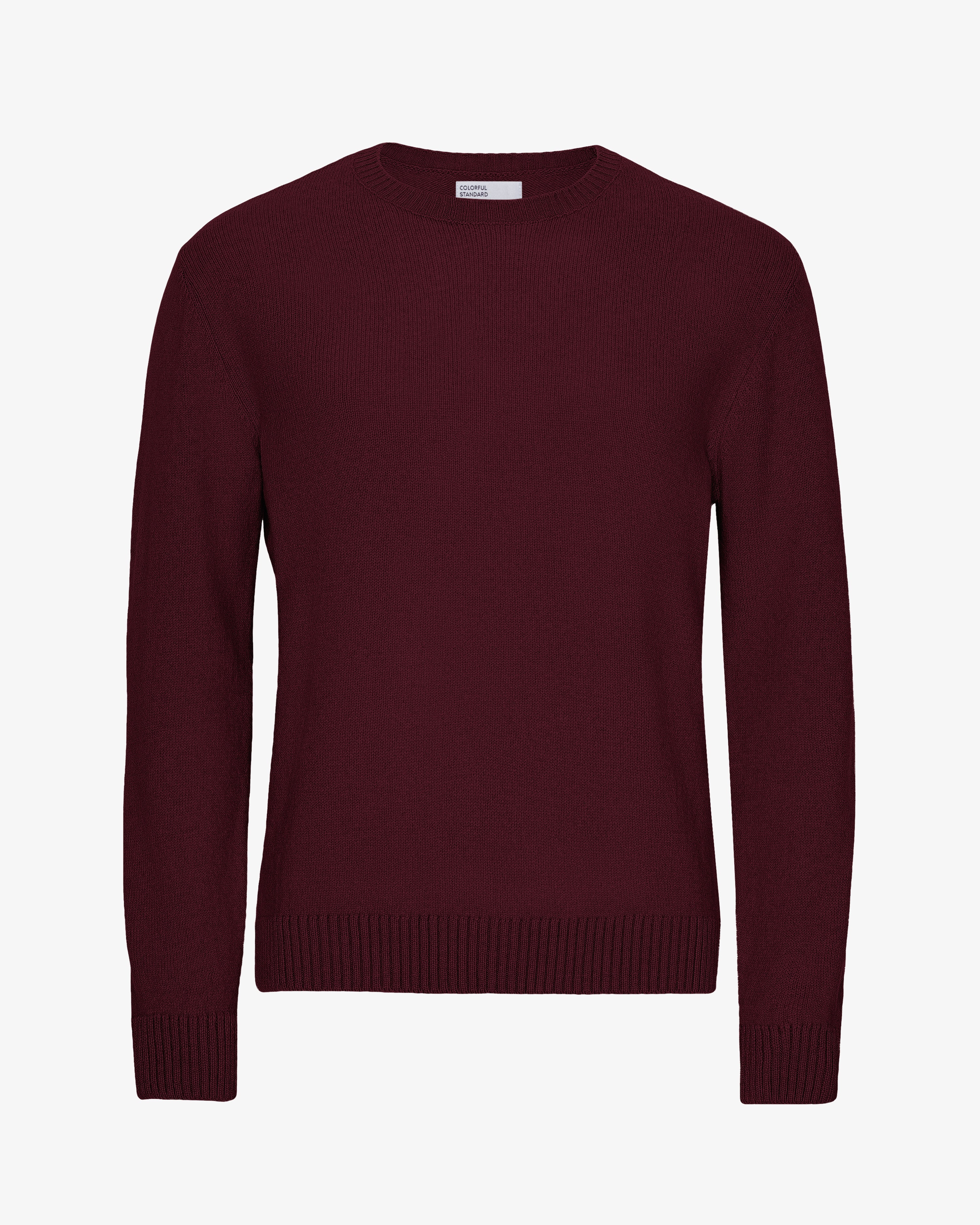 Classic Merino Wool Crew Neck Sweater for Men & Women - Soft Oxblood Red Winter Pullover | Warm & Cozy Casual Wear for Office, Travel & Outdoor Activities