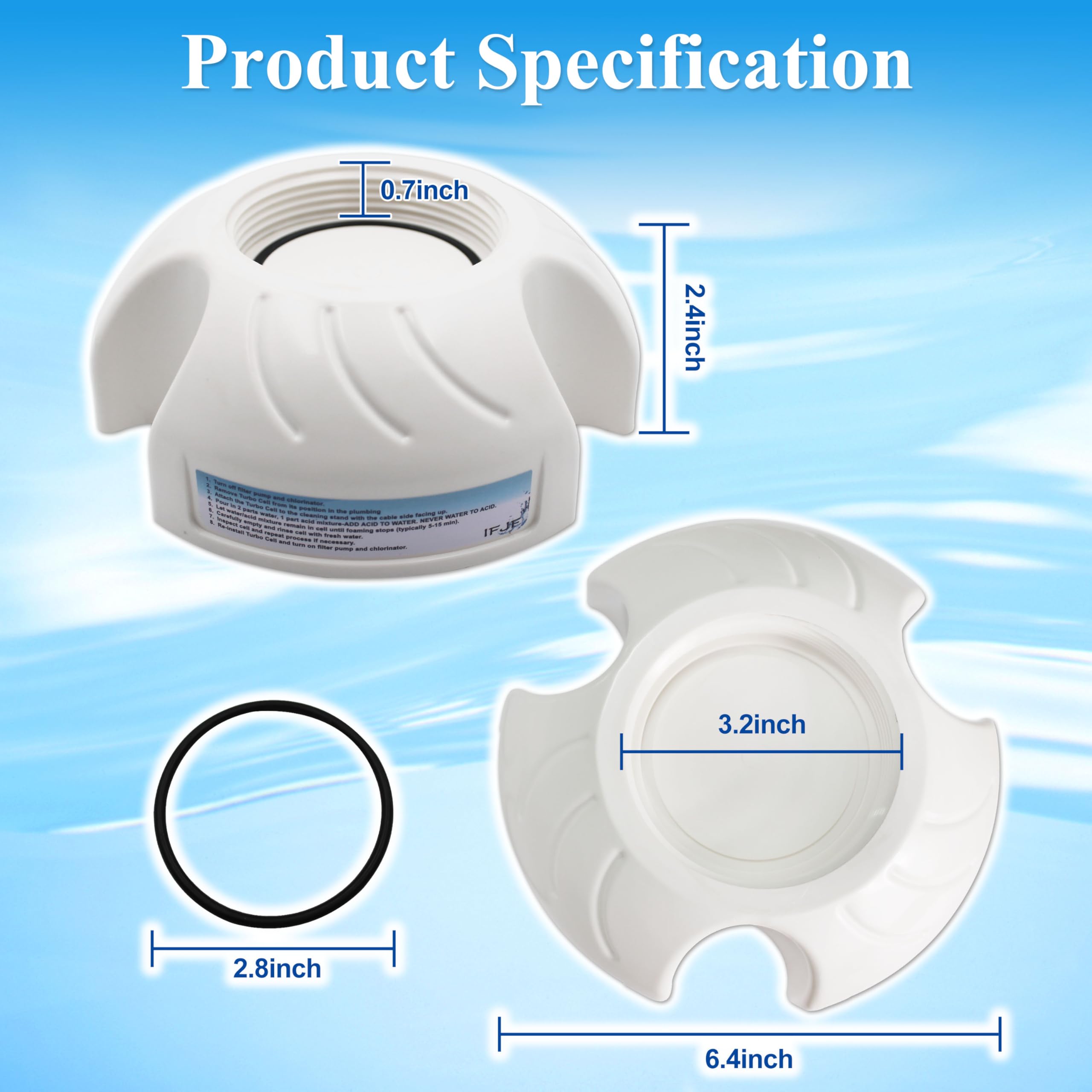 Hayward Turbo Cell Replacement Stand GLX-CELLSTAND - Pool Salt Cell Cleaning Stand for Acid Washing & Maintenance - Perfect for Hayward T-Cell 3, 5, 9, 15 Models - Essential Pool Equipment for Saltwater System Maintenance