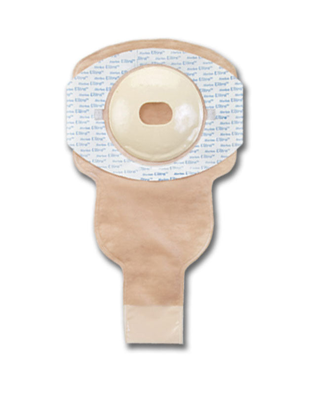 Marlen Ultra Plus 1-Piece Drainable Ostomy Pouch with Snap Lok Closure & SkinShield Barrier - Convex Oval 1.5
