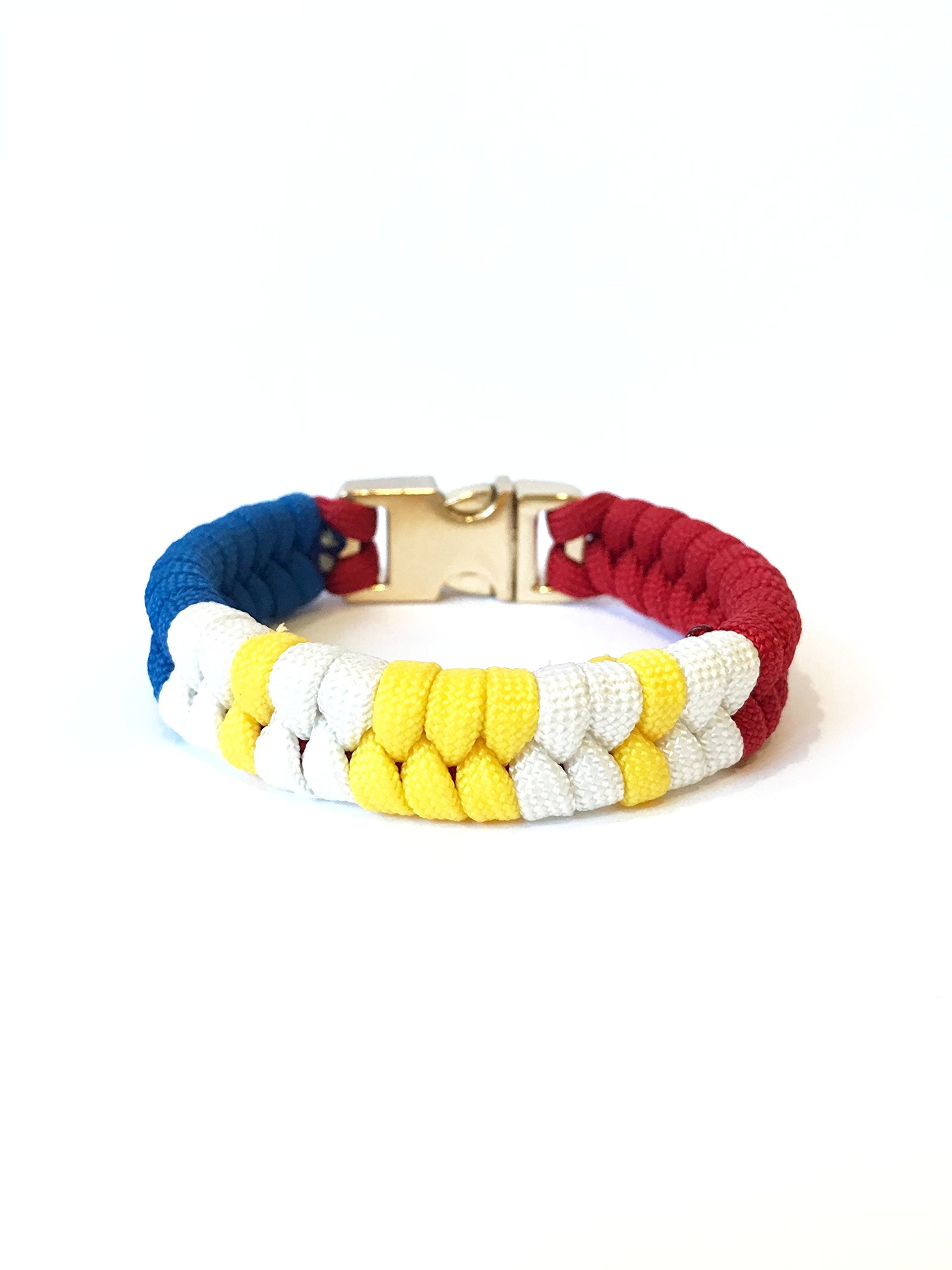 Philippine Flag Paracord Survival Bracelet for Men & Women - Adjustable 7.5 Inch - Outdoor Gear, Emergency Preparedness & Patriotic Jewelry - Perfect for Hiking, Camping and National Pride Accessories