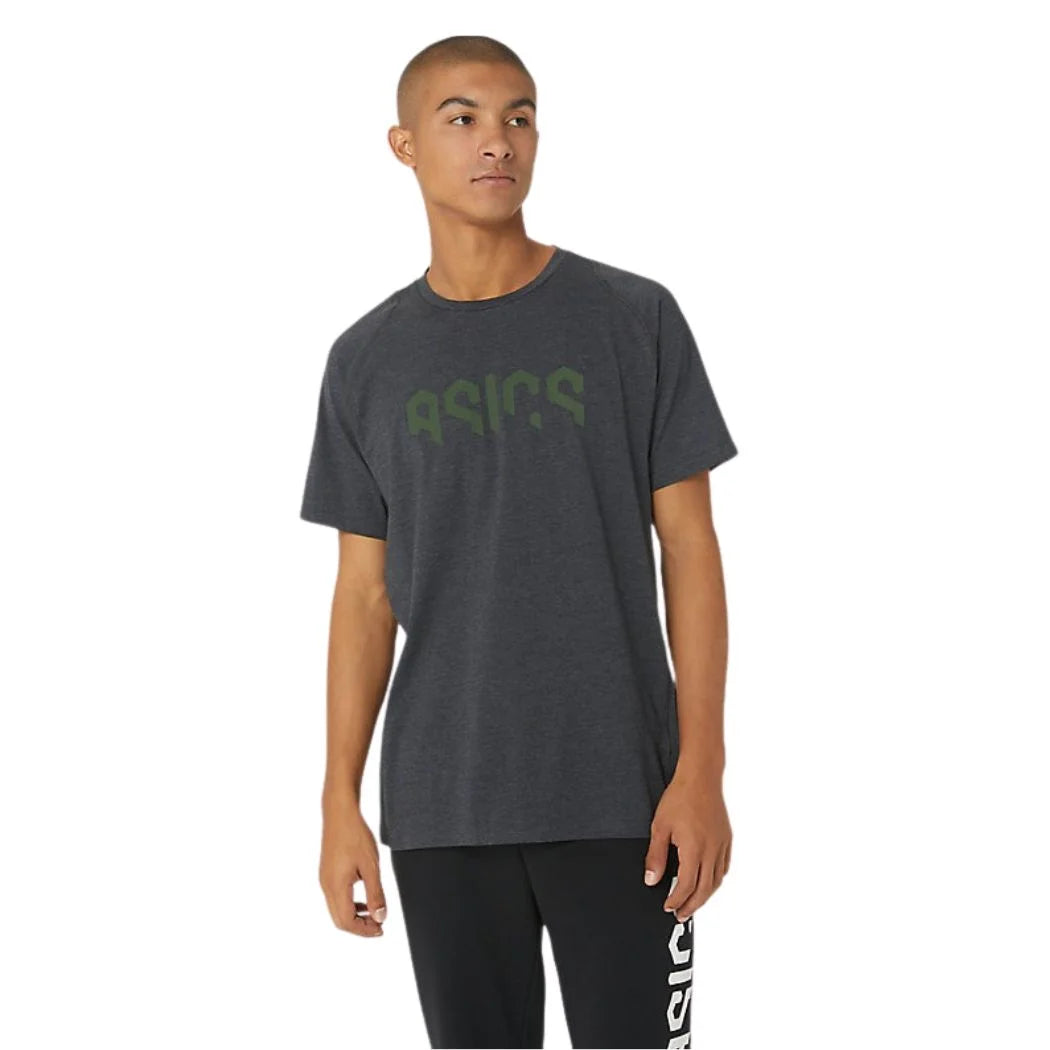 ASICS Hex Graphic Cotton Blend Men's T-Shirt - Breathable Casual Tee for Gym, Running & Everyday Wear