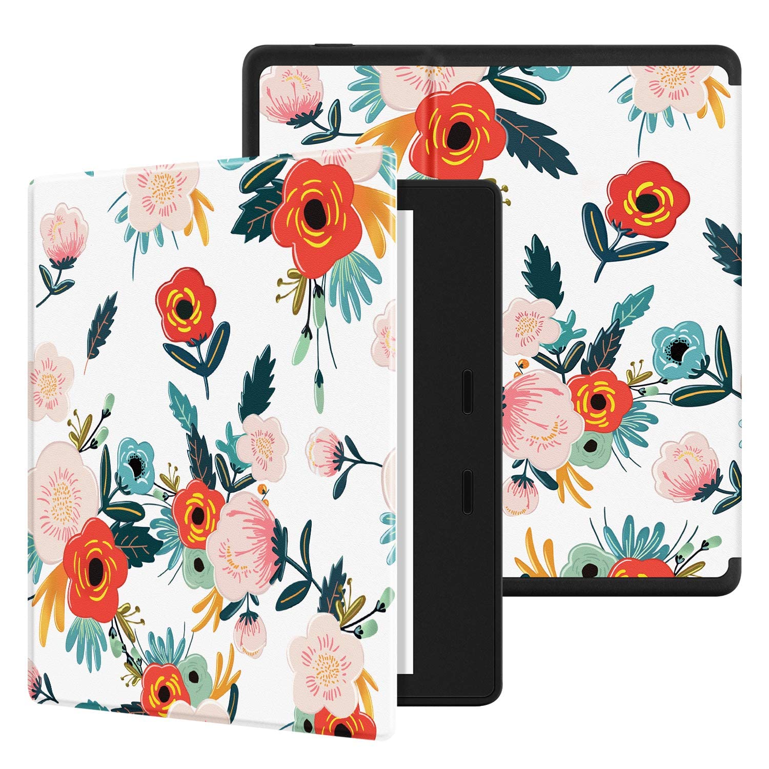 Ayotu Colorful PU Leather Smart Cover for Kindle Oasis (10th & 9th Generation) - Waterproof Case with Auto Wake/Sleep Function | Perfect Fit for 7