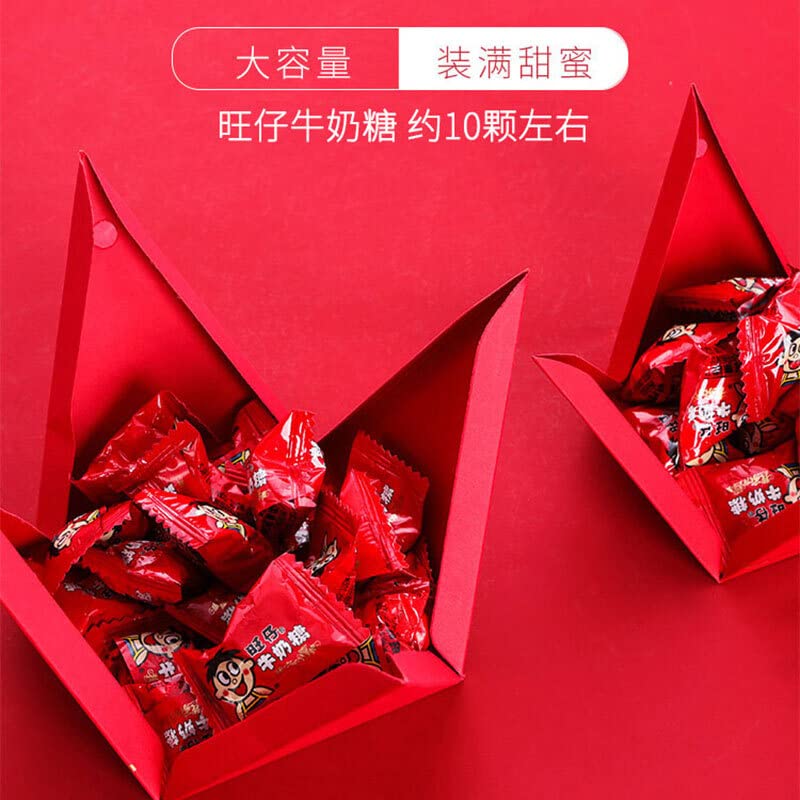 20pcs Chinese Wedding Candy Boxes - Elegant Gift Packaging for Wedding Favors, Party Treats & Bridal Shower - Creative Small Candy Bags for Millennium Marriage Celebrations