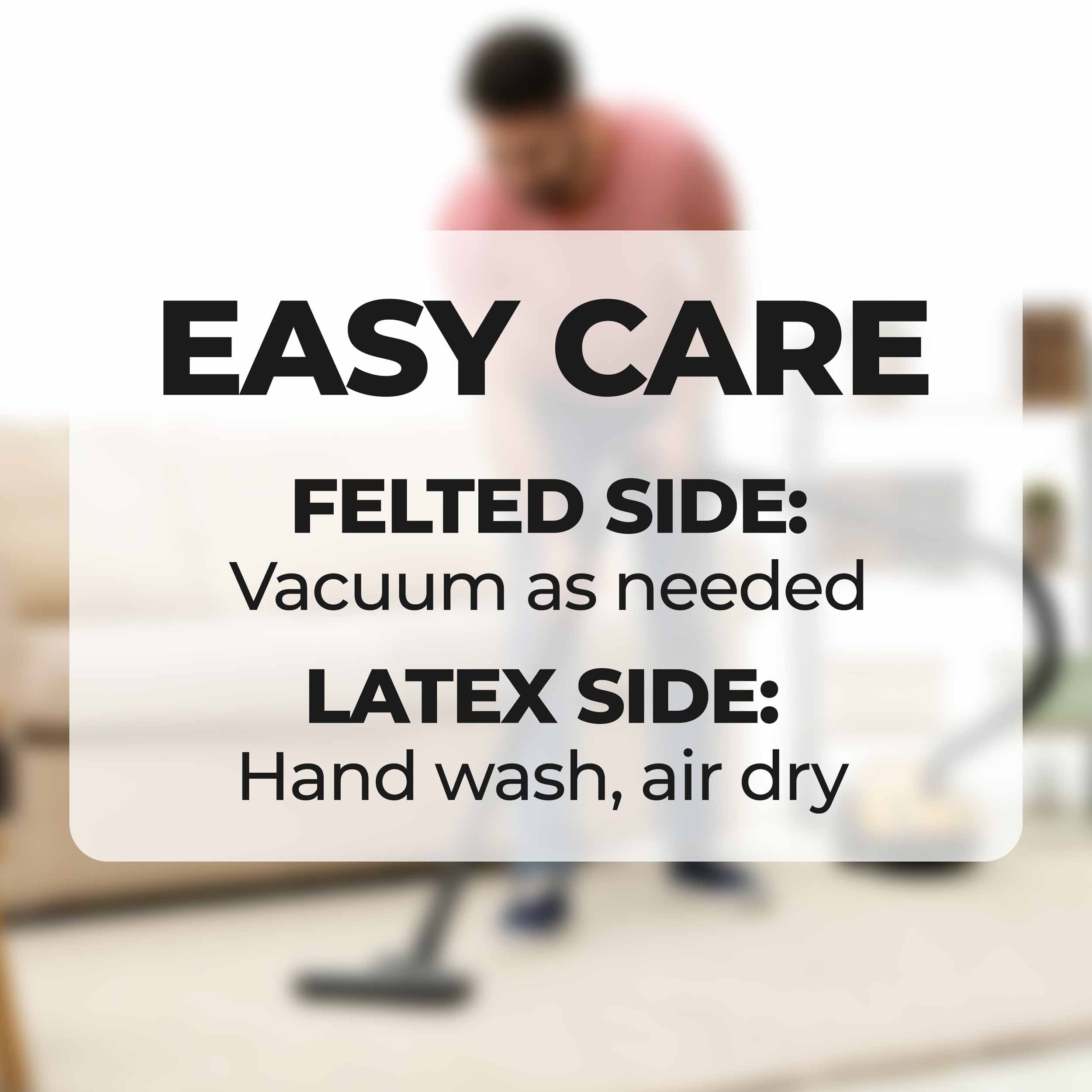 Non-Slip Floor Protector Rug Pad - Premium Polyester Felt & Rubber Grip for Hardwood, Tile & Laminate Floors - Perfect for Living Room, Bedroom & High Traffic Areas