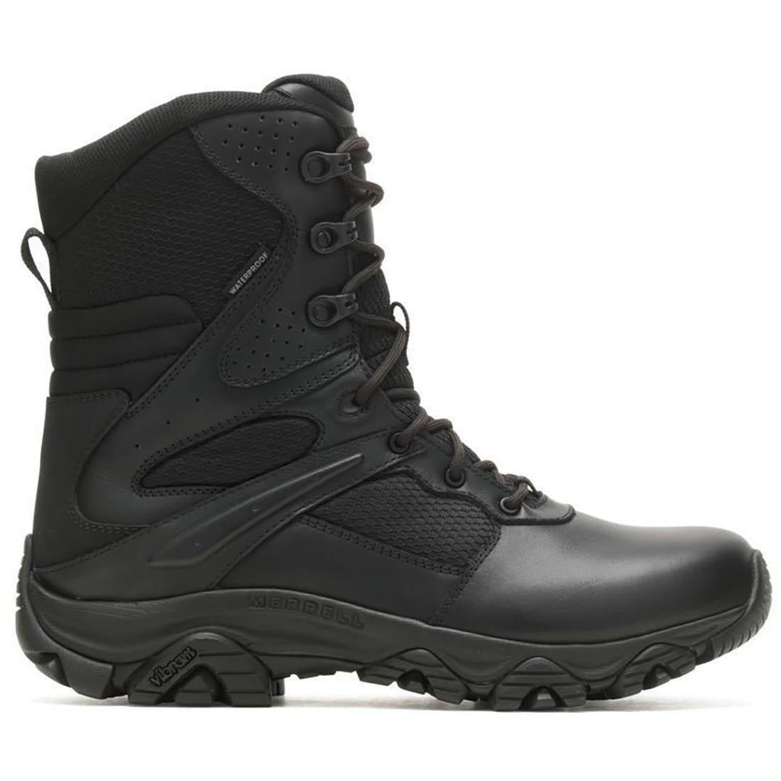 Moab 3 Response 8 Men's Tactical Work Boots - Waterproof, Slip Resistant, Comfortable for Outdoor, Hiking & Construction Work - Tactical Black