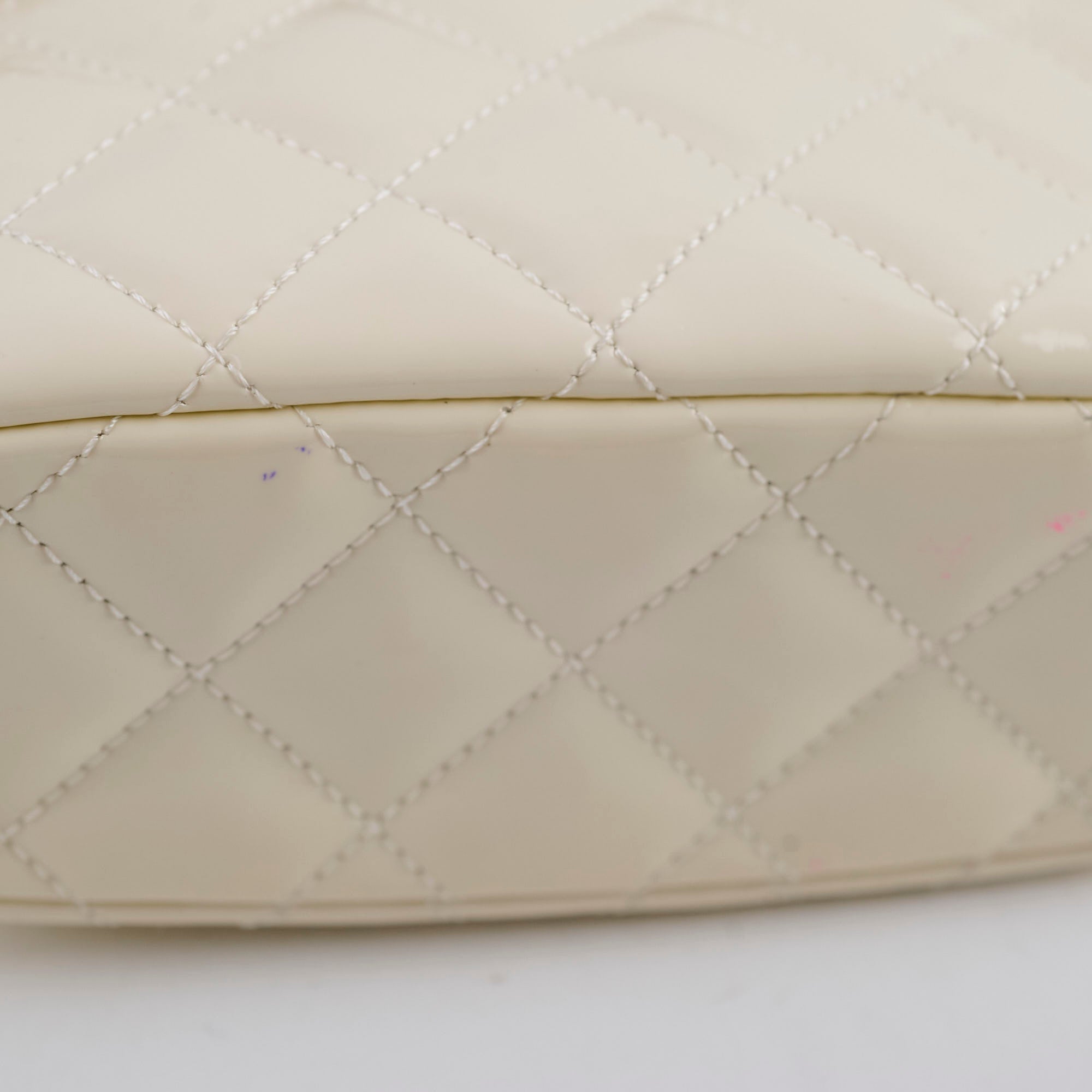 Chanel Mini Patent Leather Shoulder Bag - White Luxury Crossbody Purse for Women | Perfect for Parties, Dates & Everyday Use