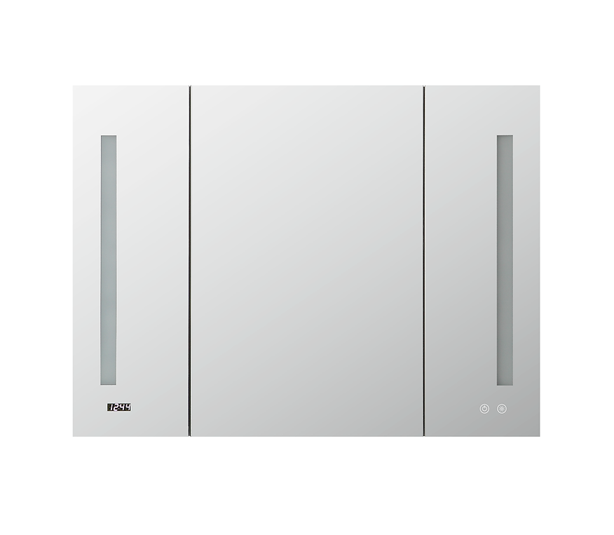 Aquadom Signature Royale 48x30 Inch LED Lighted Triple Door Bathroom Medicine Cabinet - Perfect for Modern Bathrooms, Vanities & Home Decor