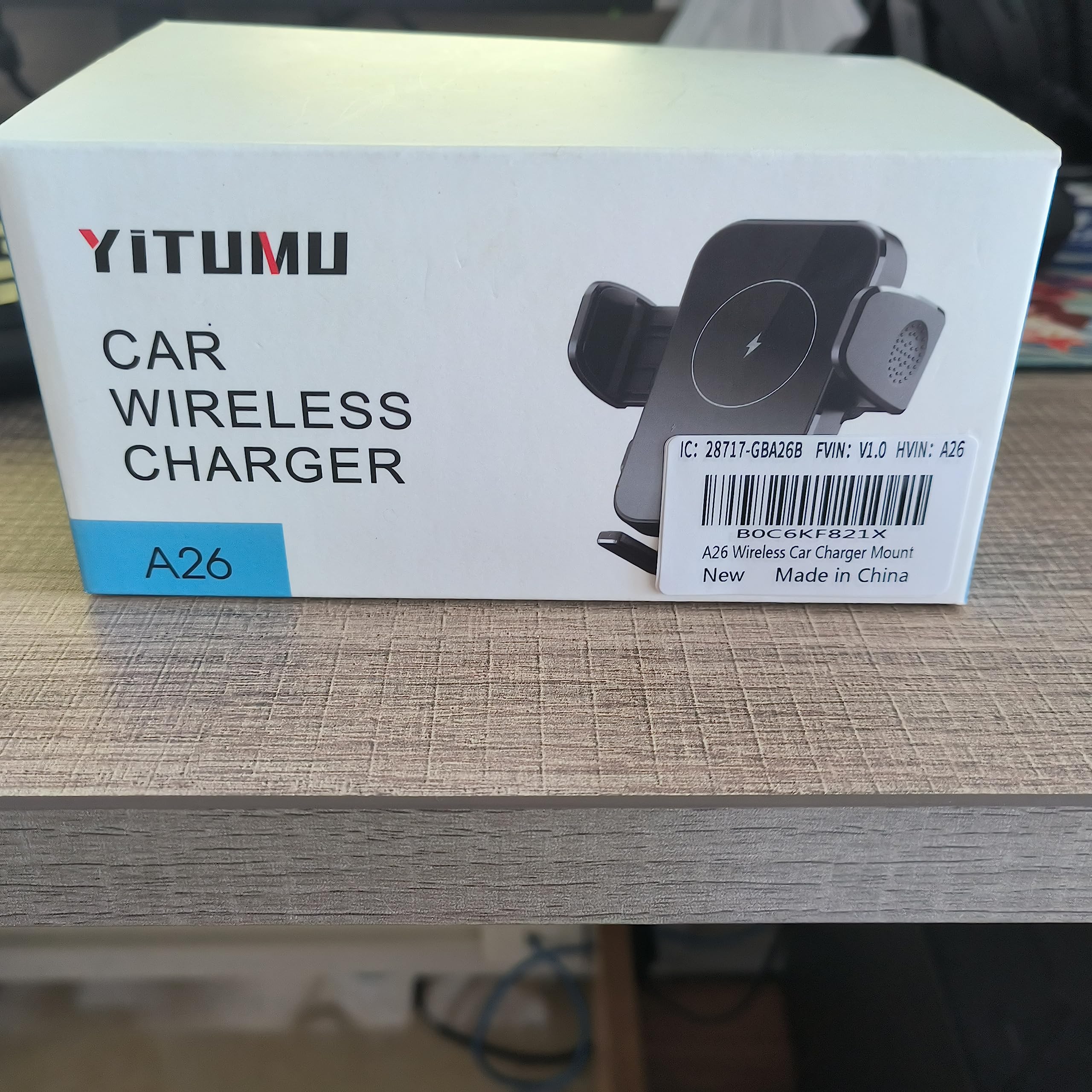 YITUMU 15W Qi Fast Wireless Car Charger - Phone Holder & Mount for iPhone 14/13/12/11/Pro Max/Xs, Samsung S23/S22/S21/S20/S10+ - Dashboard & Windshield Compatible - Perfect for Commuting & Road Trips