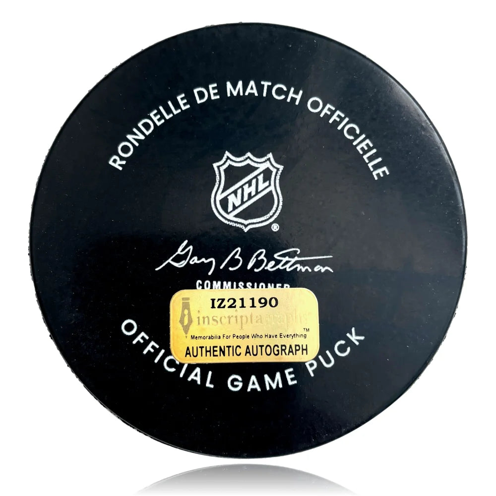 Logan Thompson Autographed Vegas Golden Knights 2023 NHL All-Star Hockey Puck with COA - Collectible Memorabilia for Hockey Fans & Sports Enthusiasts - Perfect for Display, Gifts, and Game Room Decor