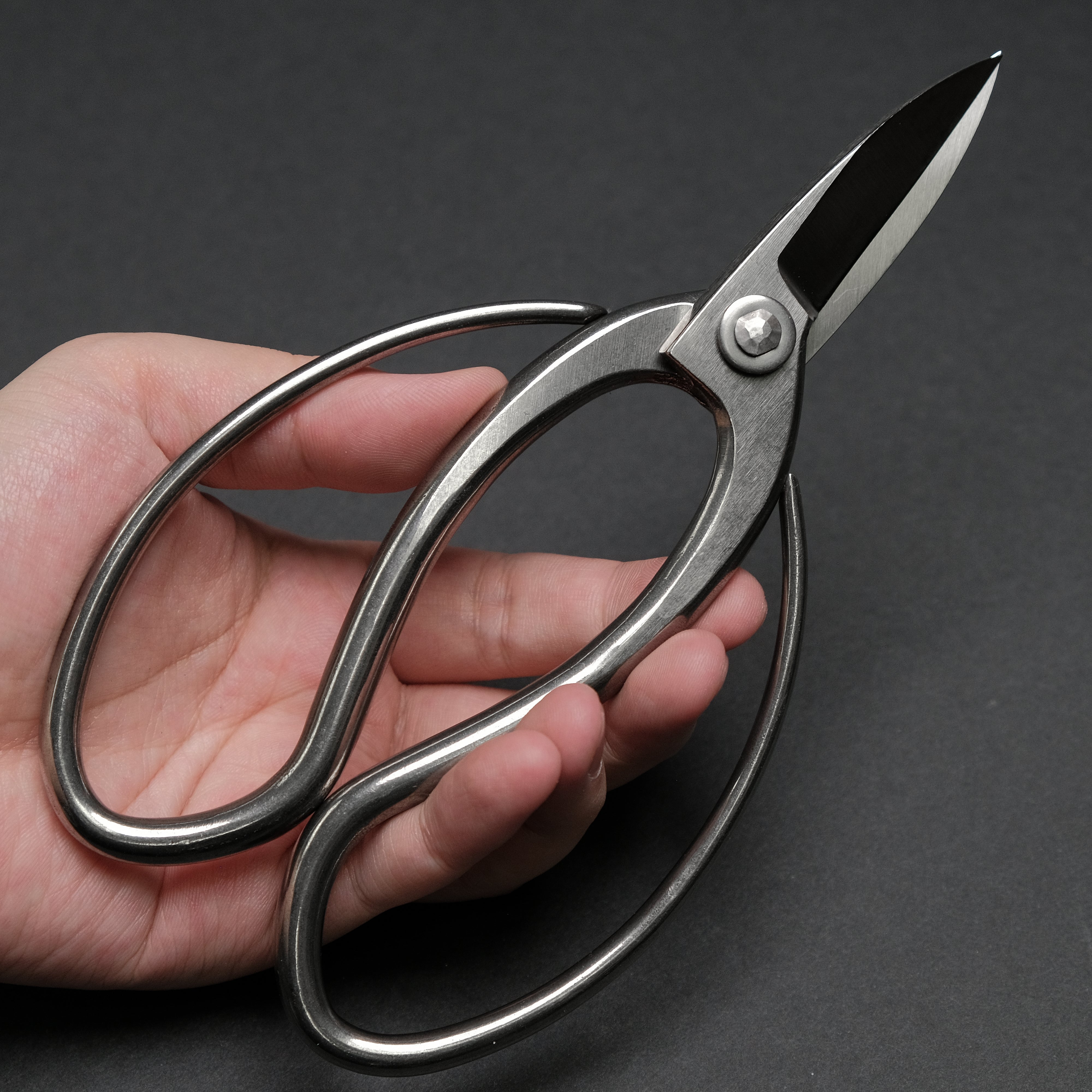 Premium Morihei Kikuyu Stainless Steel Okubo Pruning Shears 180mm - Ideal for Gardening, Bonsai Trimming & Professional Landscaping