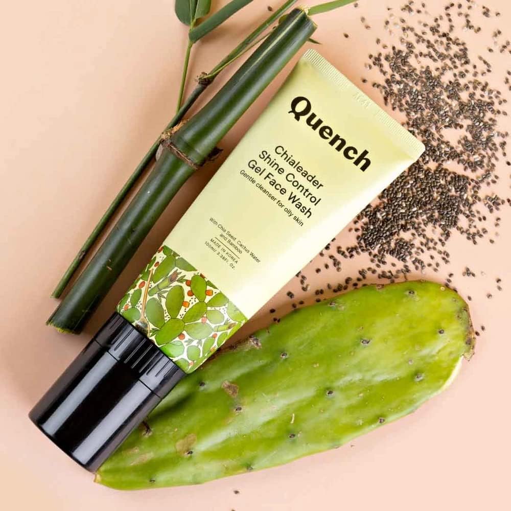 Korean Oil Control Face Wash with Silicone Brush - For Oily Skin & Blackheads - Home & Travel Use