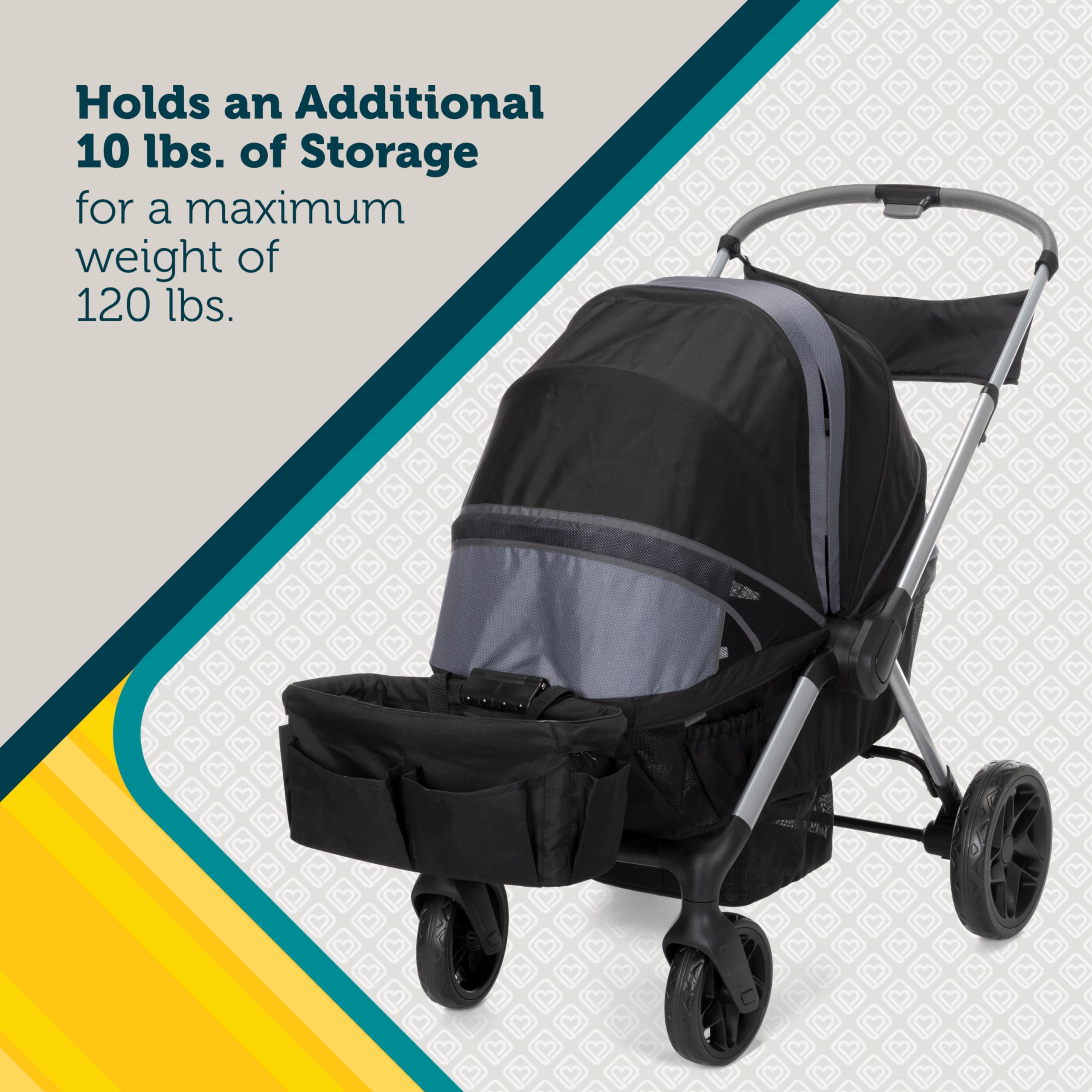 Safety 1st Summit Wagon Stroller for 2 Kids - Double Baby Stroller Wagon with Removable Child Tray, 2 Cup Holders & Wave Runner Wheels | Perfect for Park Outings, Beach Trips & Family Adventures