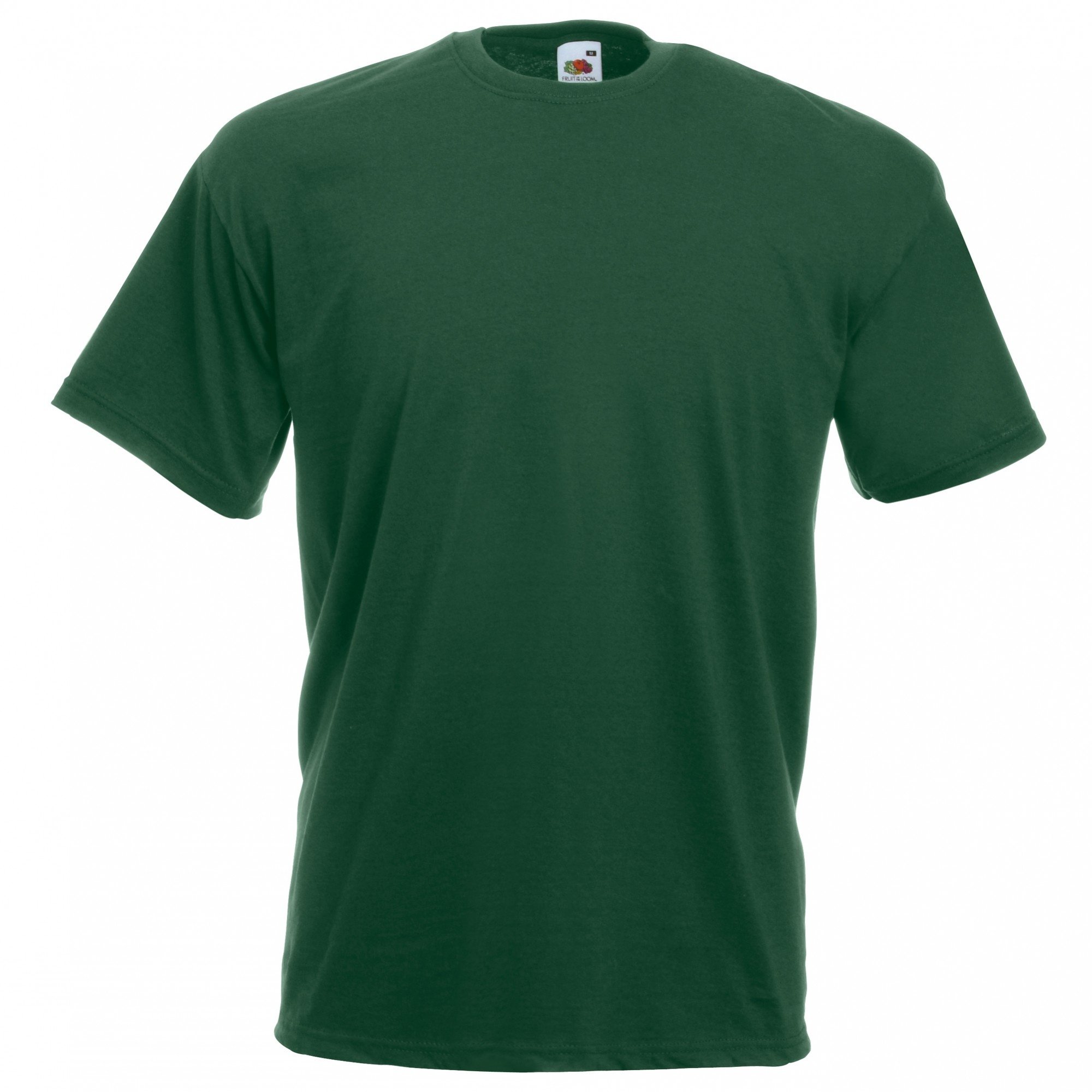 Fruit Of The Loom Men's Valueweight Short Sleeve T-Shirt - Bottle Green | Comfortable Cotton Tee for Casual Wear, Gym & Everyday Outfits