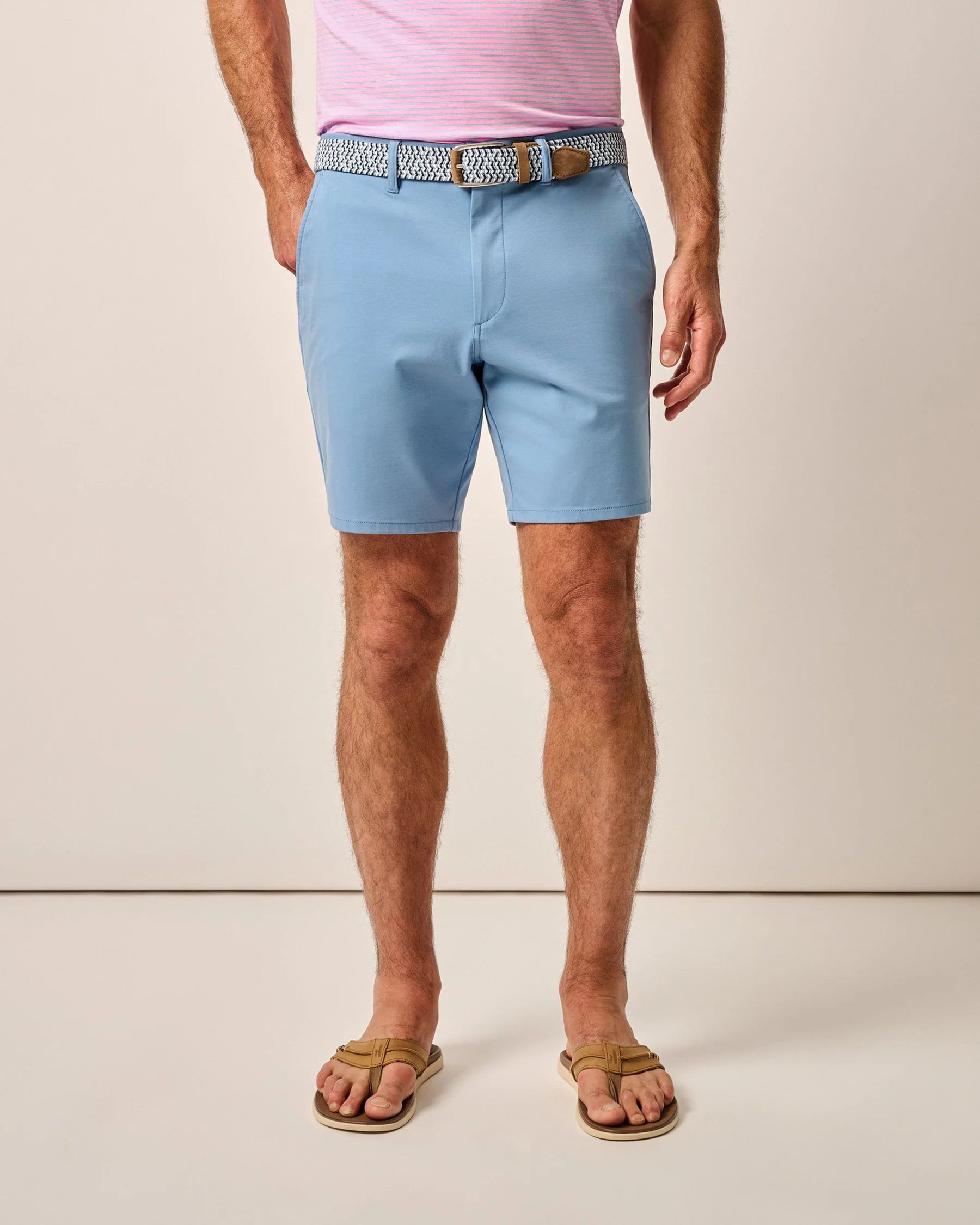 Jupiter's Stretch Shorts for Men - Comfortable Blue Horizon Athletic Shorts for Running, Gym & Casual Wear
